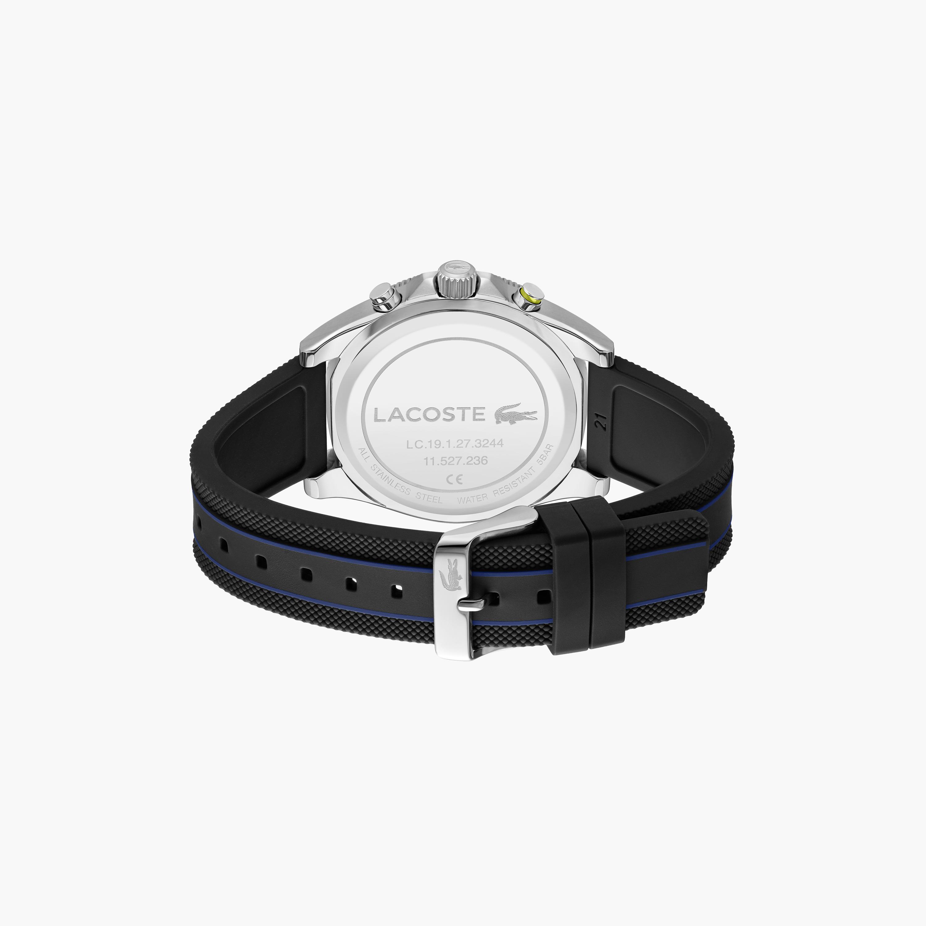 لاكوست-  ساعة كرونوغراف زرقاء للرجال 43 مم بسوار من السيليكون | 2011361-men-watchesandjewellery-watches-image-3