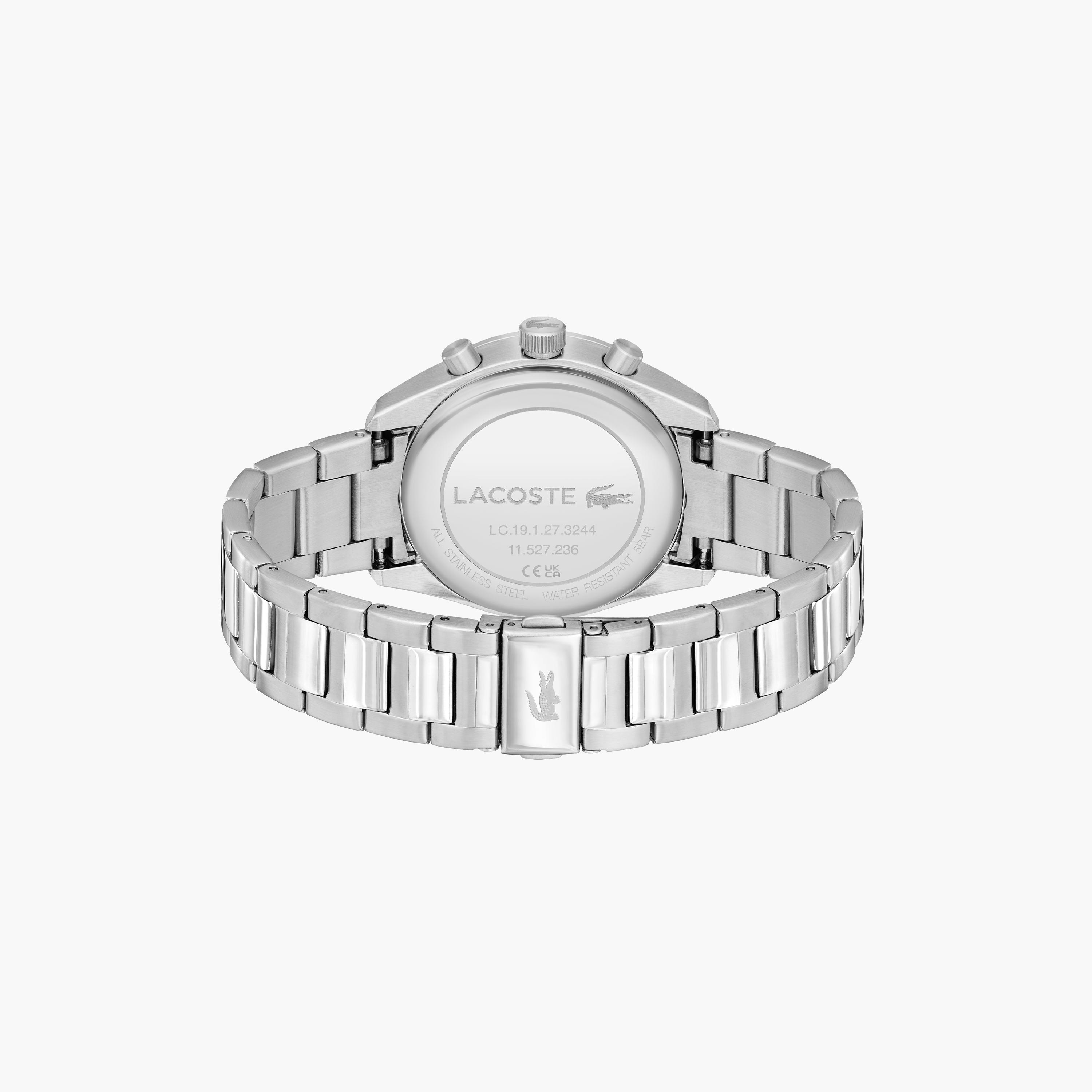 لاكوست-  ساعة كرونوغراف فضية للرجال 42 مم بسوار ستانلس ستيل | 2011380-men-watchesandjewellery-watches-image-3