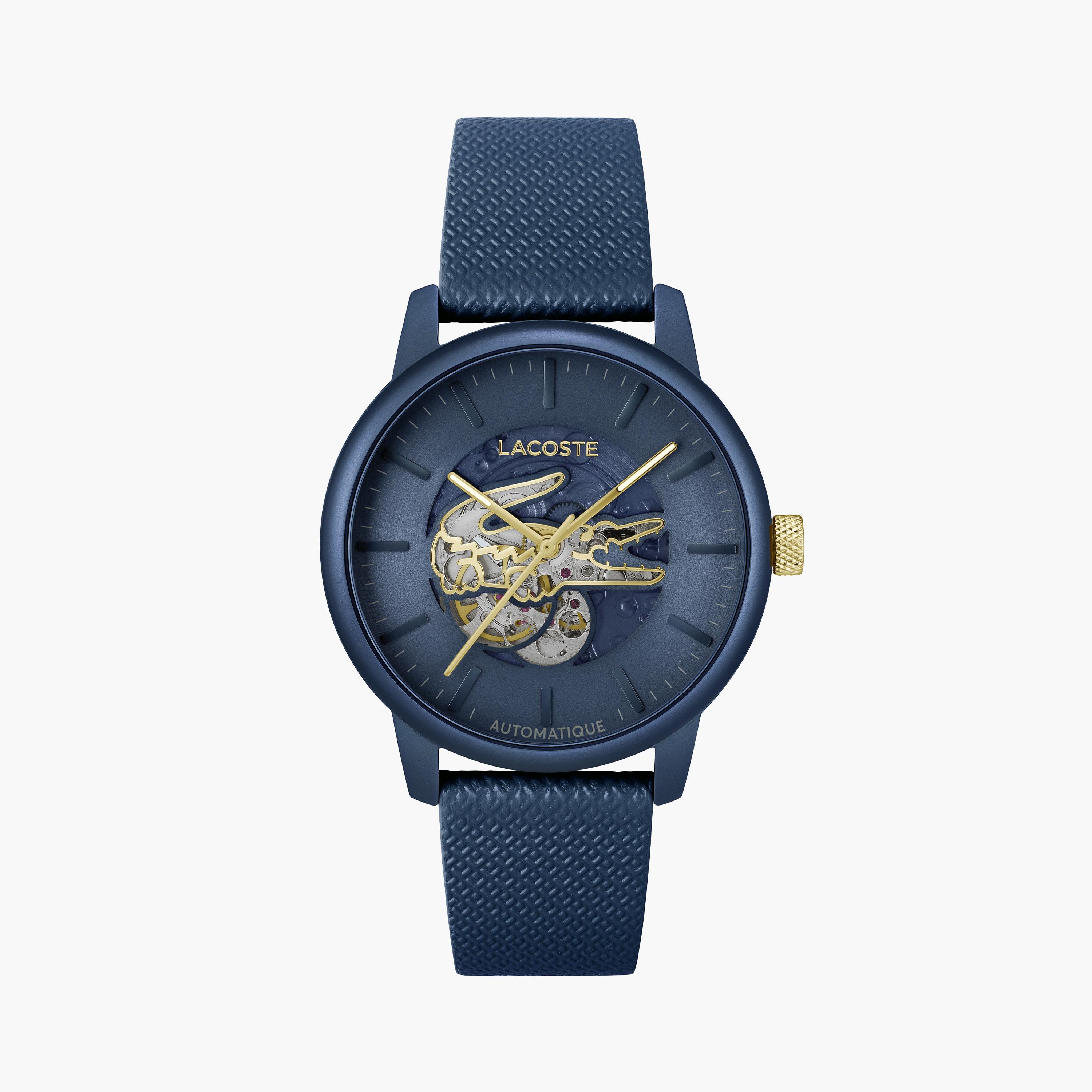 لاكوست-  ساعة كرونوغراف زرقاء للرجال بقطر 44 مم وسوار من الجلد | 2011385-men-watchesandjewellery-watches-image-1