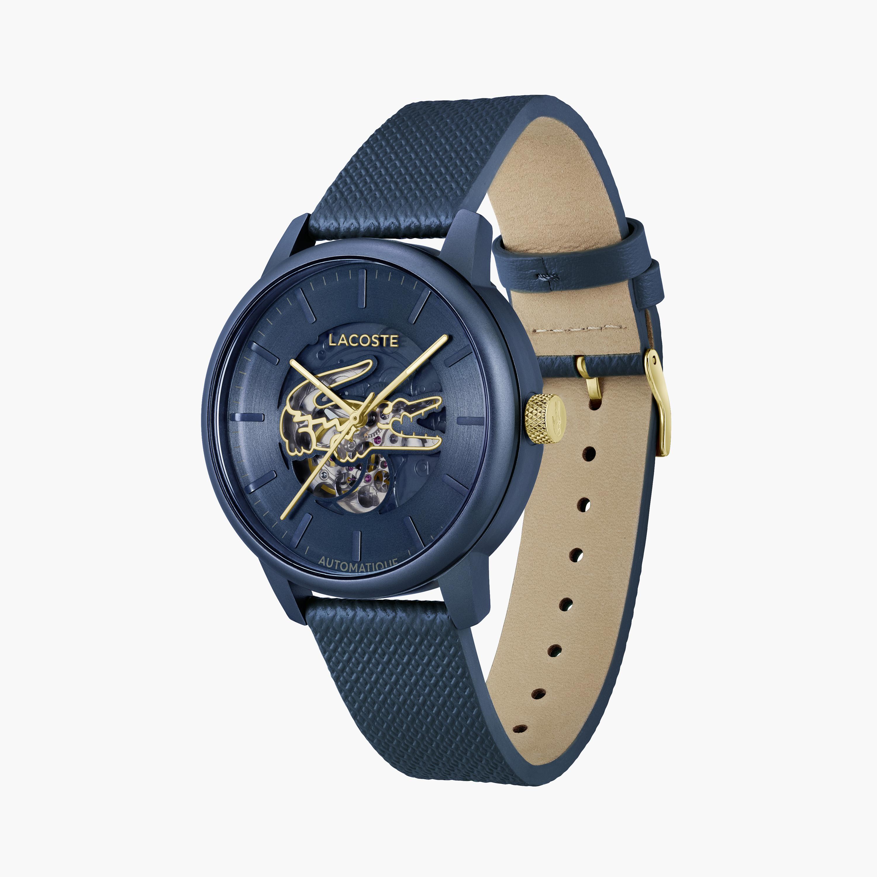 لاكوست-  ساعة كرونوغراف زرقاء للرجال بقطر 44 مم وسوار من الجلد | 2011385-men-watchesandjewellery-watches-image-2