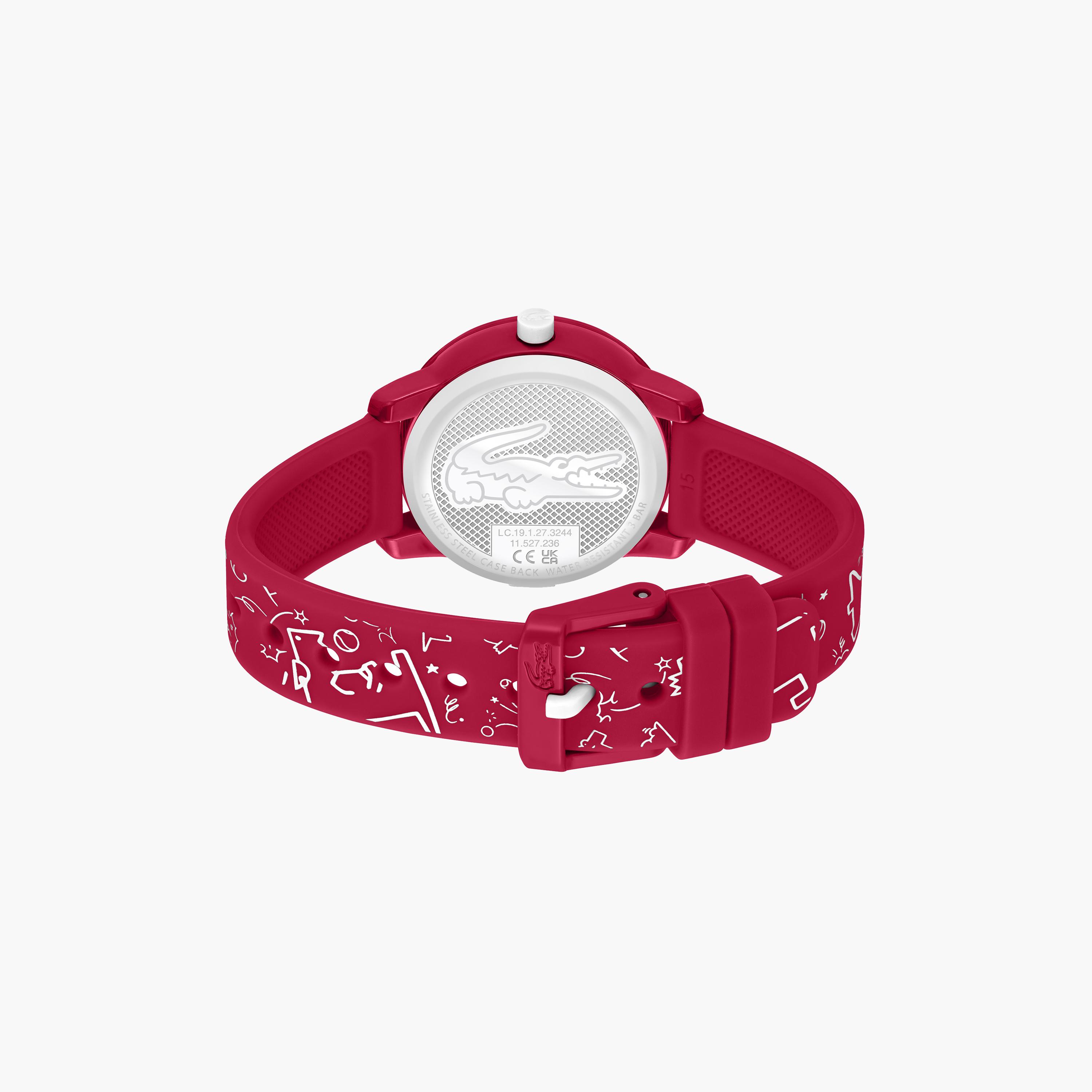 لاكوست-  ساعة أطفال 33 مم تناظرية بسوار سيليكون أحمر | 2030059-girls-accessories-watches-image-3