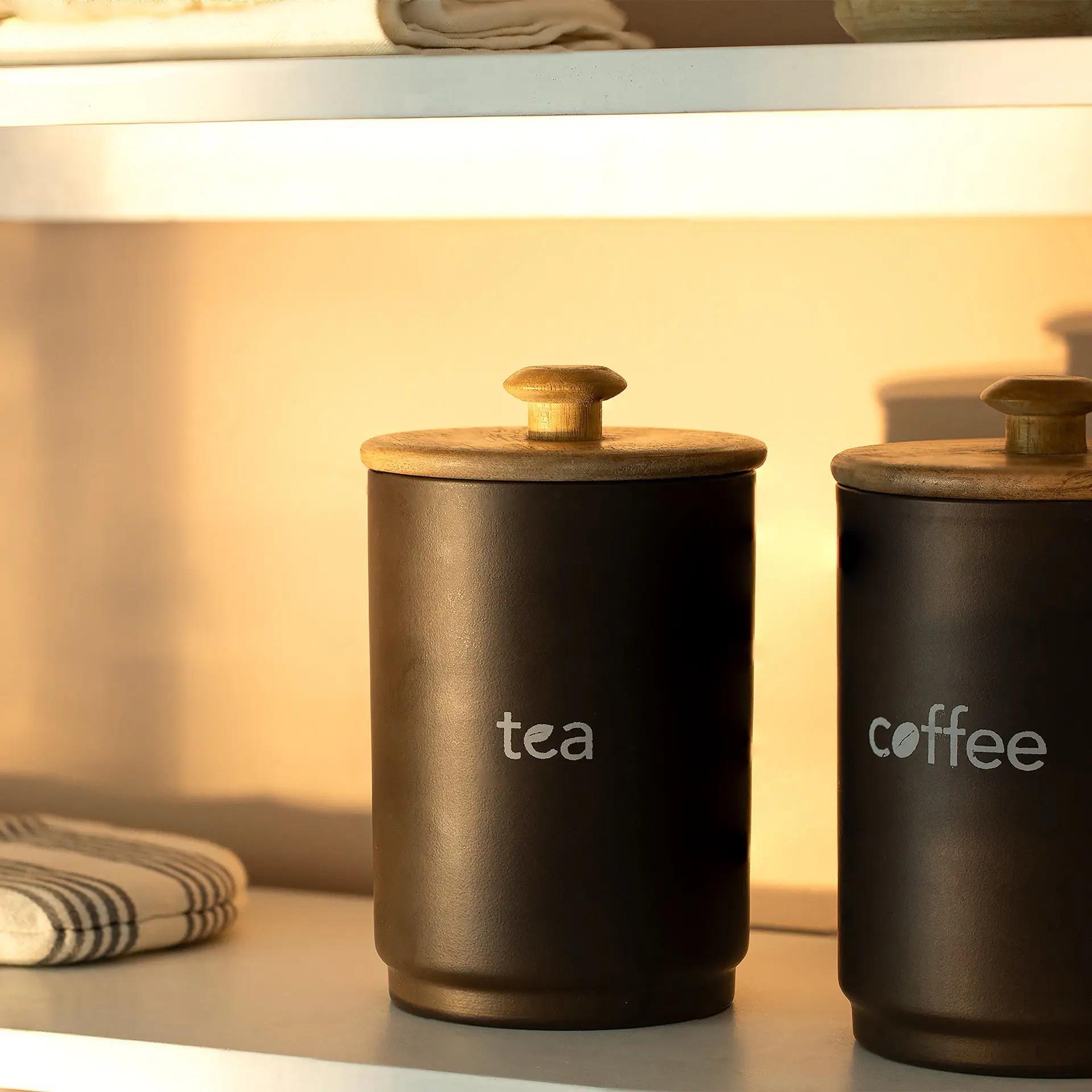 Elementary Charcoal Sugar Jar