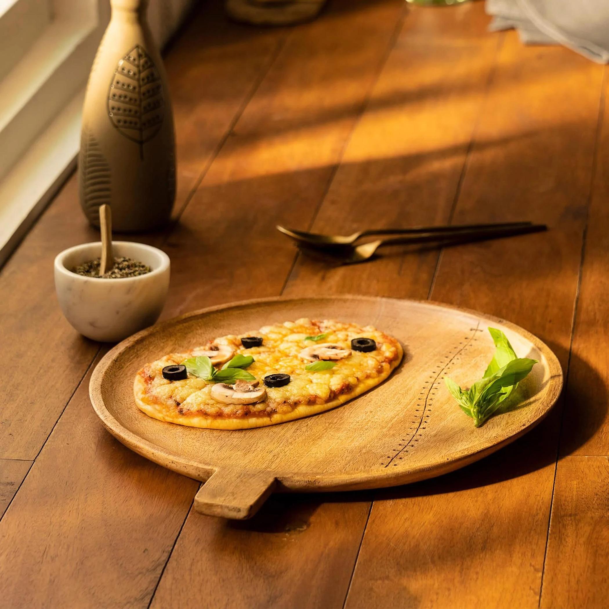 Elementary Stitch Sense Wood Serving Platter