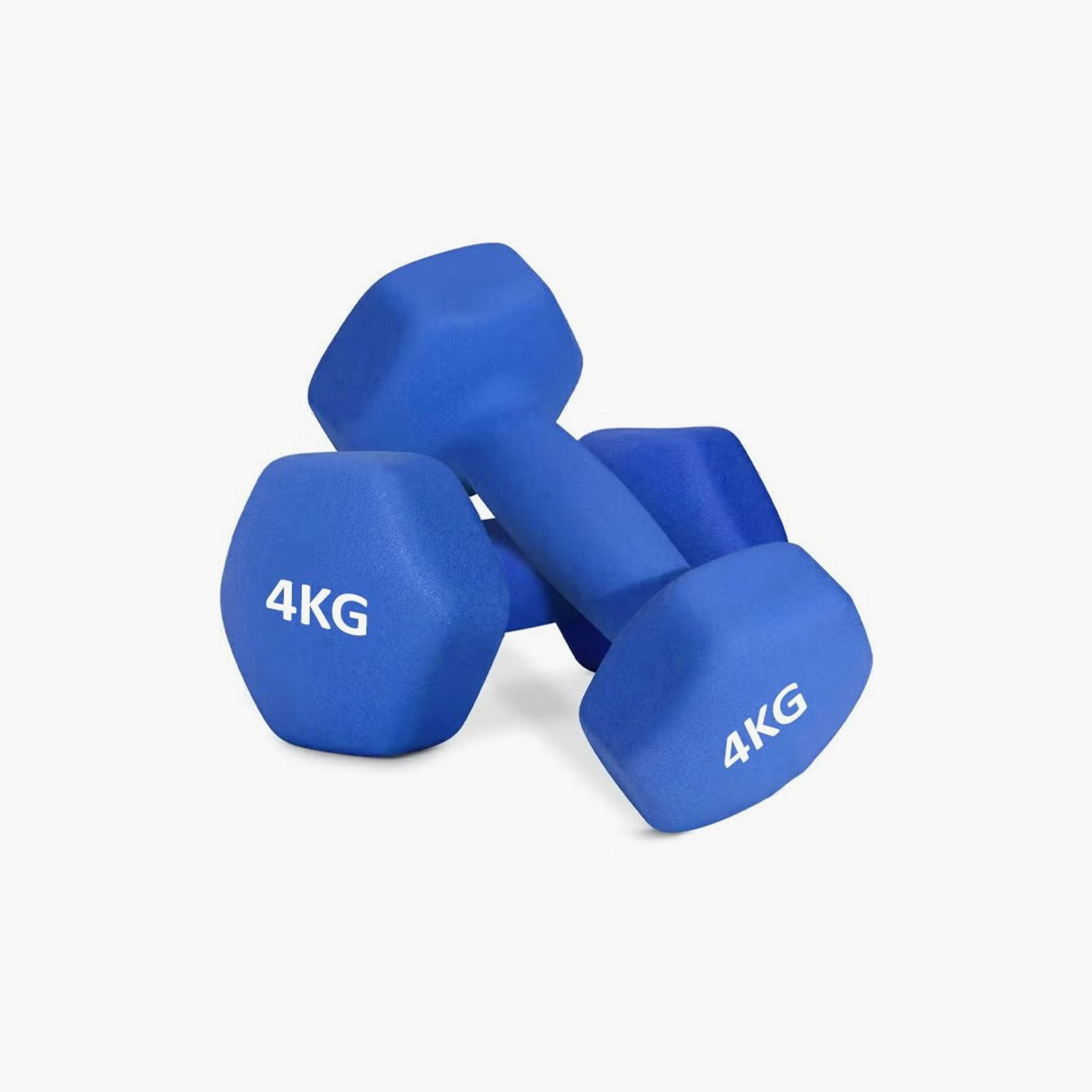 دمبل رفع أثقال مصنوع من الفينيل 4 كجم مكون من قطعتين | ZBDC6EEC659BD358254F4Z-1-sports-gear-gym-image-1