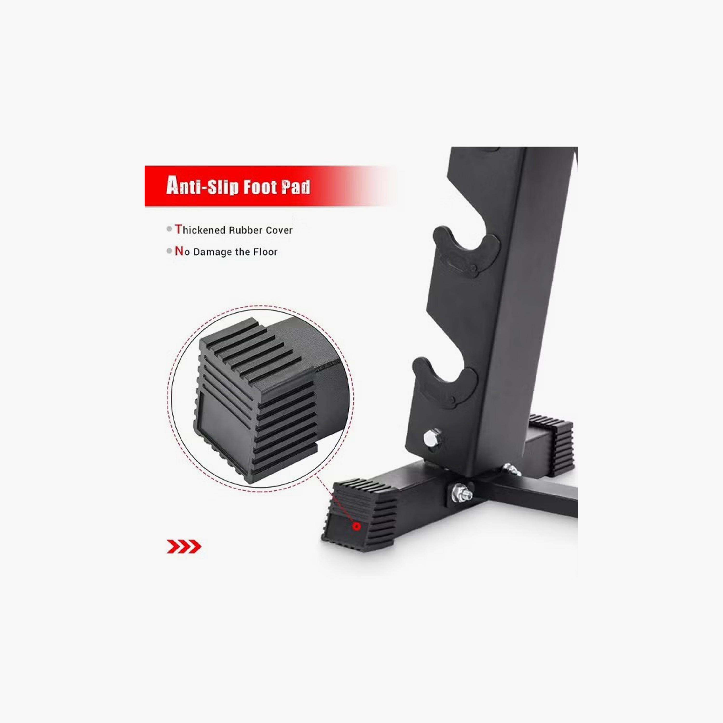 Dumbbell Weight Holder Rack, 3 Levels, Black, 57 x 40 cm | ZFA85BAD69038A5525780Z-1-sports-gear-gym-image-4
