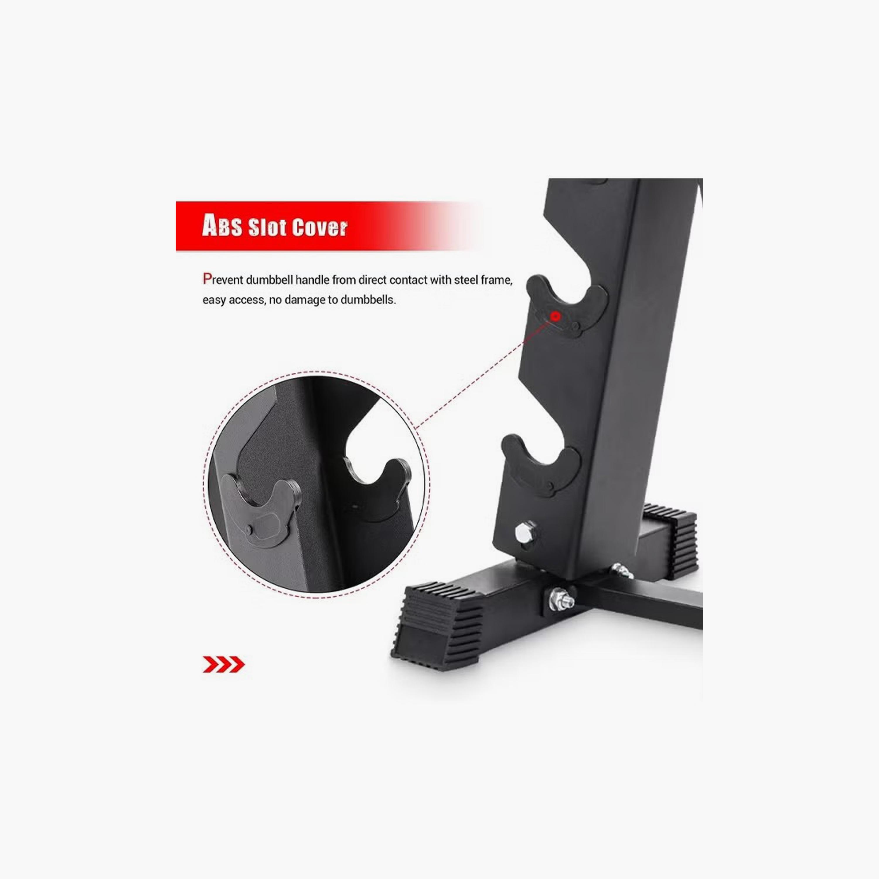 Dumbbell Weight Holder Rack, 3 Levels, Black, 57 x 40 cm | ZFA85BAD69038A5525780Z-1-sports-gear-gym-image-5