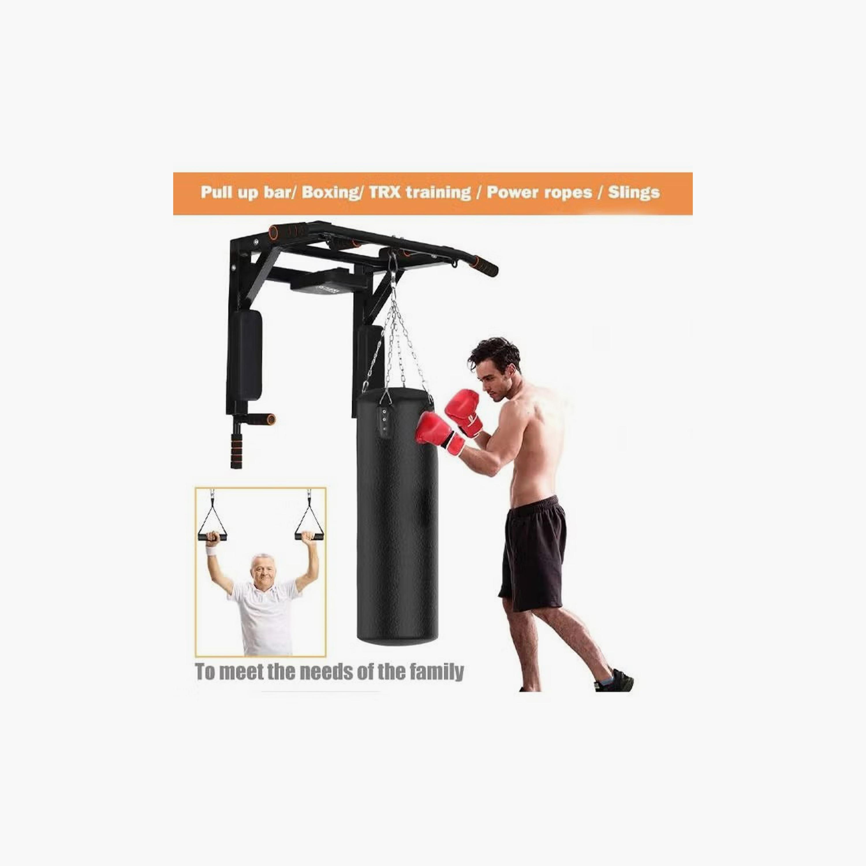 Multifunctional Wall Mounted Bar and Hanger | Z0B40DC44524FBE649EF3Z-1-sports-gear-gym-image-4