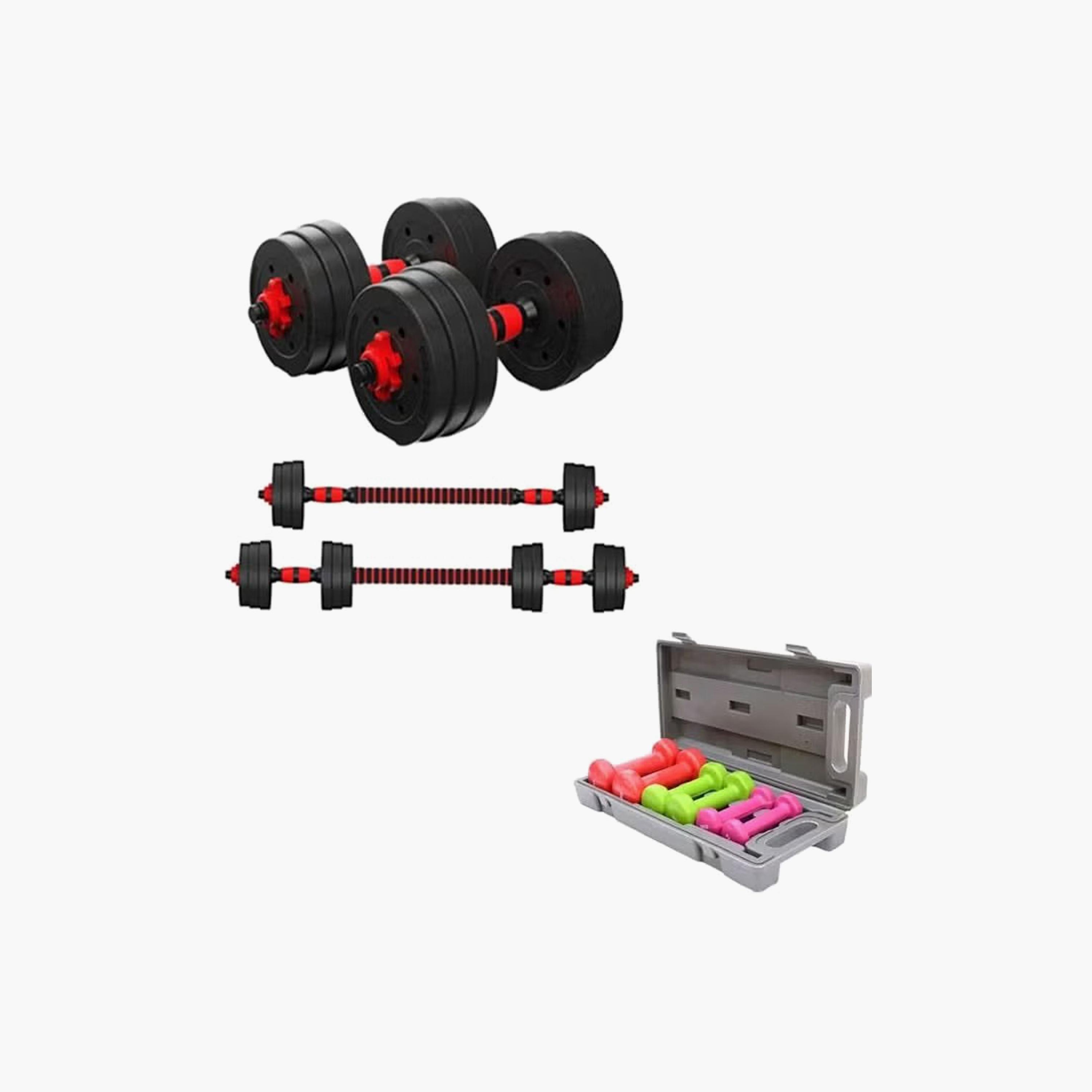 Dumbbell Set with Adjustable Weights of 15 kg and 6 kg Dumbbell Set | Z02021844F5277D17D3D3Z-1-sports-gear-gym-image-4