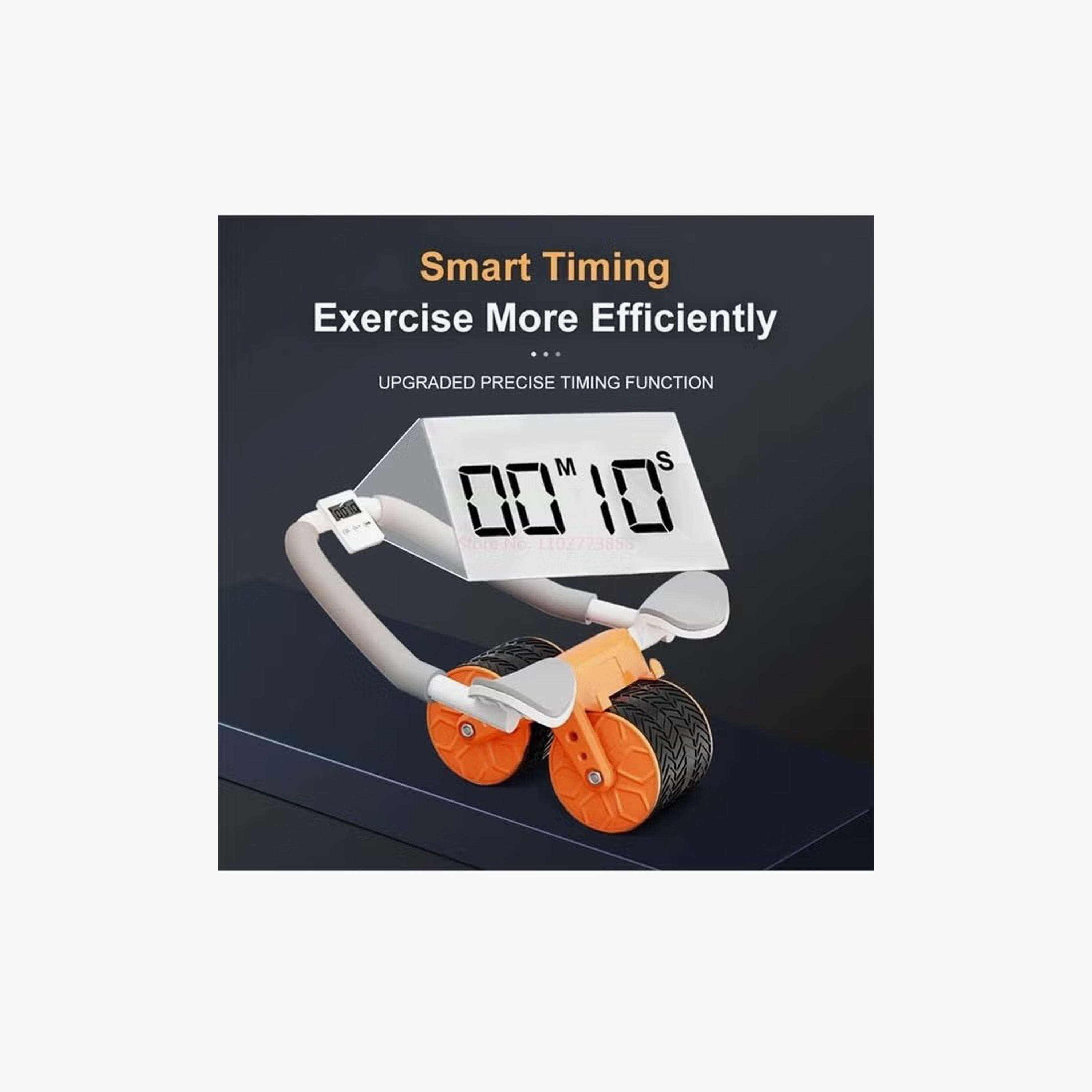 Abdominal Roller Wheel with Elbow Support, Timer, Resistance Band Set | ZC340BBDD2F6B902DF328Z-1-sports-gear-gym-image-2