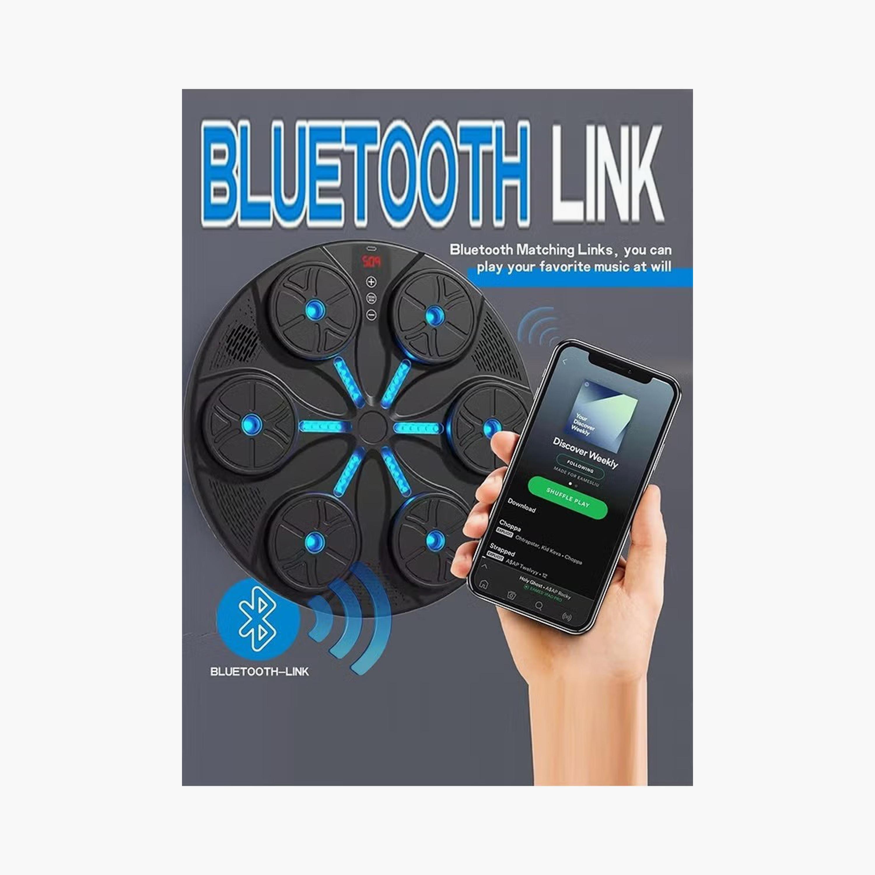 Wall-Mounted Bluetooth Boxing Machine with LED Lights, 9 Modes, Gloves, USB Charge-sports-gear-gym-image-5