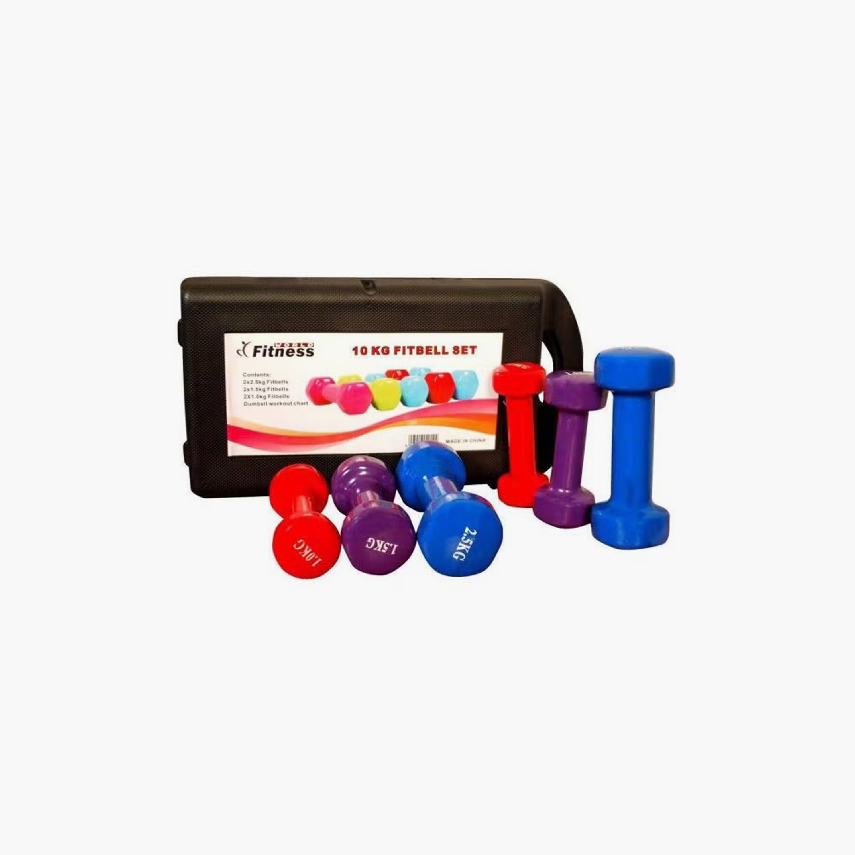 Set of 6 Dumbbells 10kg | N32926390A-sports-gear-gym-image-2