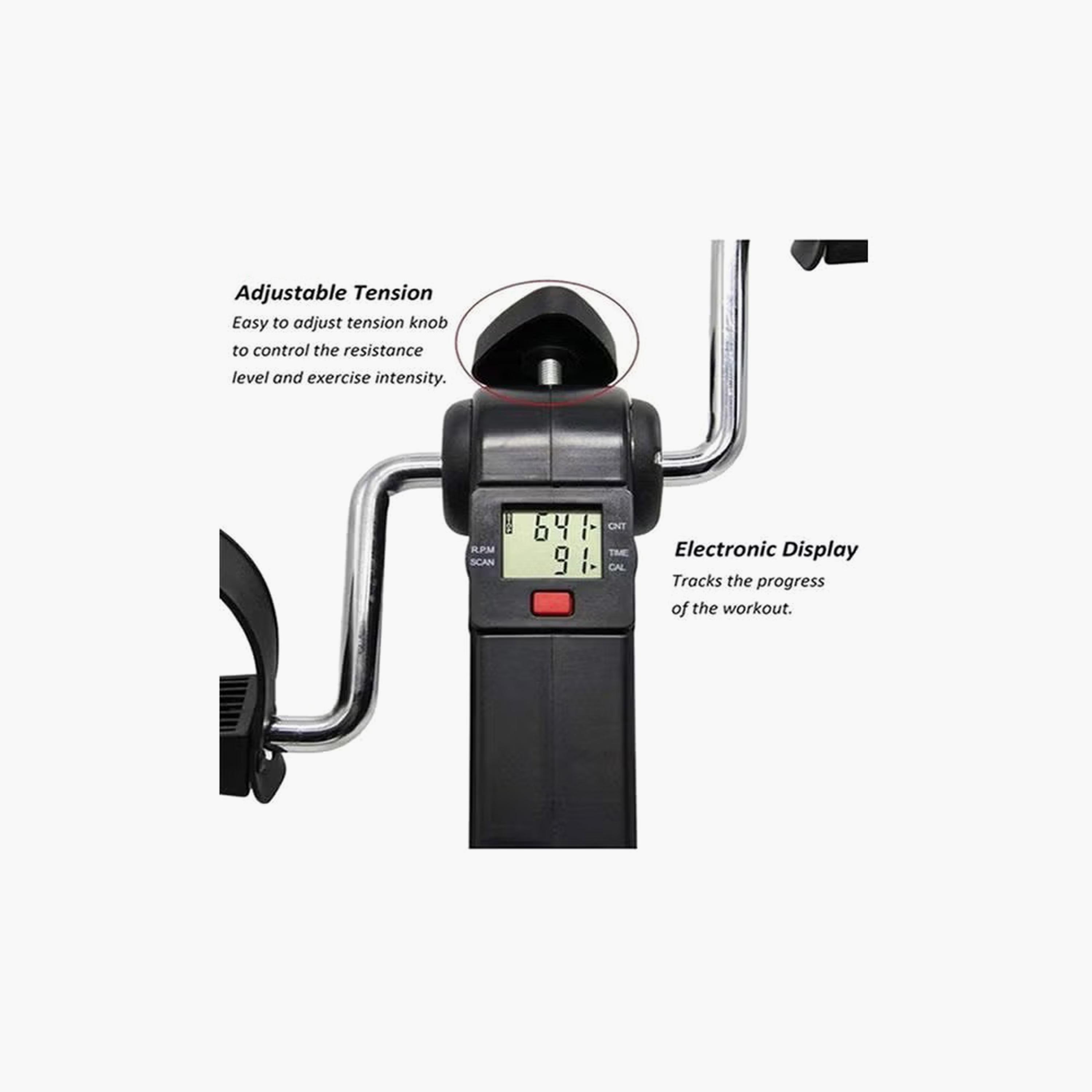 دواسة تمرين الدراجة تحت المكتب مع شاشة LCD مقاومة 7 87 × 3 15 × 2 36 بوصة | N49735234A-sports-gear-gym-image-3