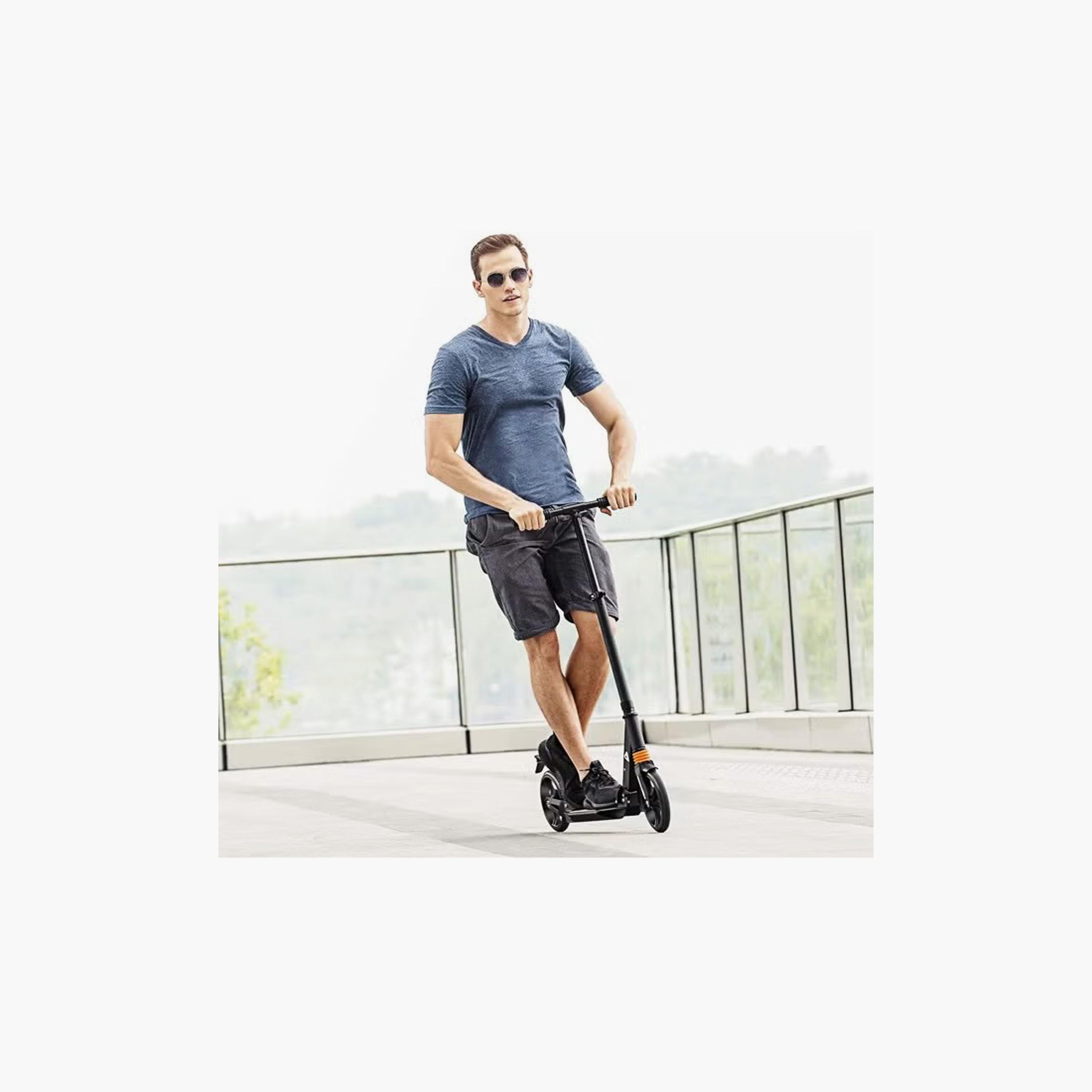 Push Scooter with Large Wheels, Adjustable Height, Foldable Double Suspension System-sports-gear-scooters-image-3