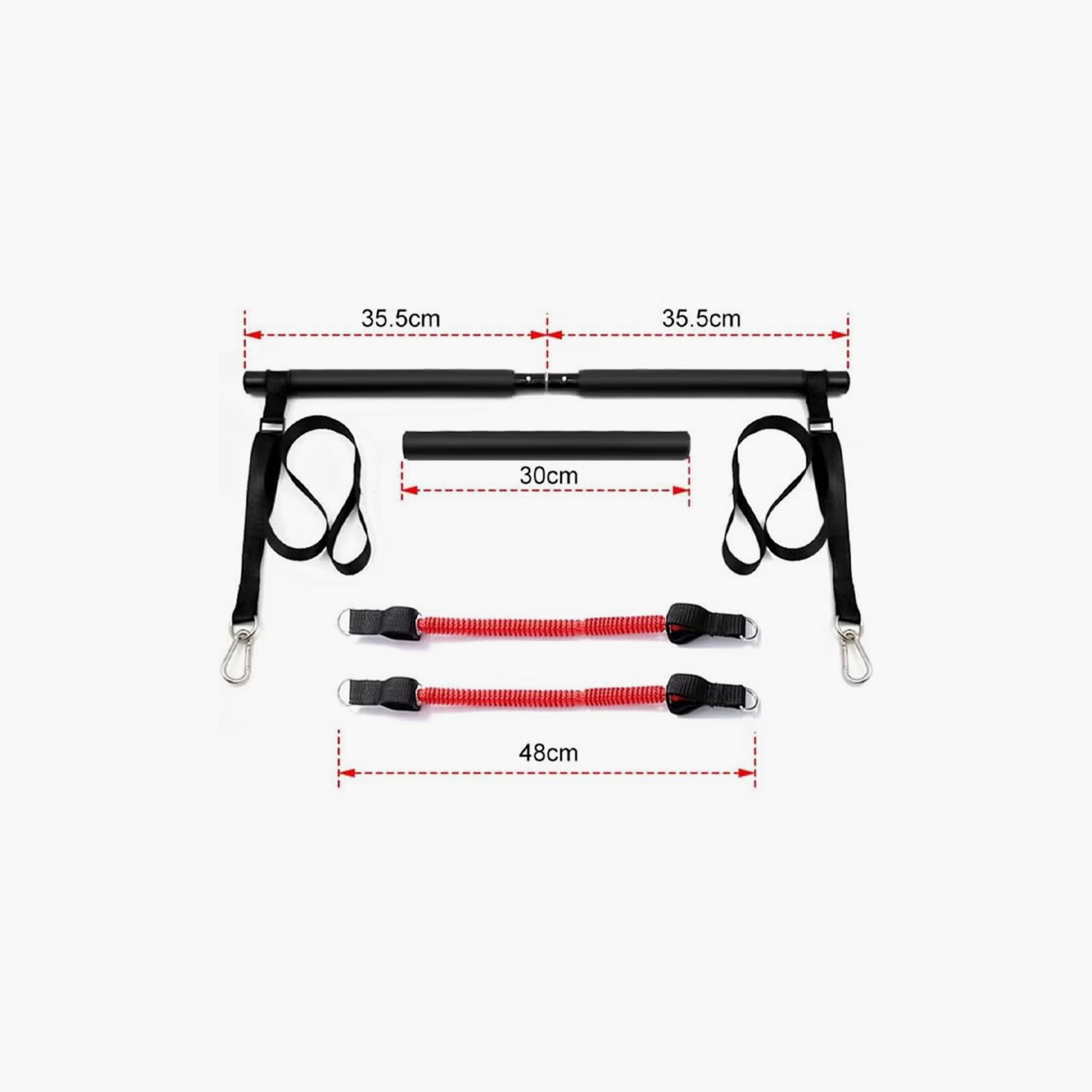 Pilates Stick Set with Adjustable Resistance Band for Exercise and Fitness-sports-gear-gym-image-4