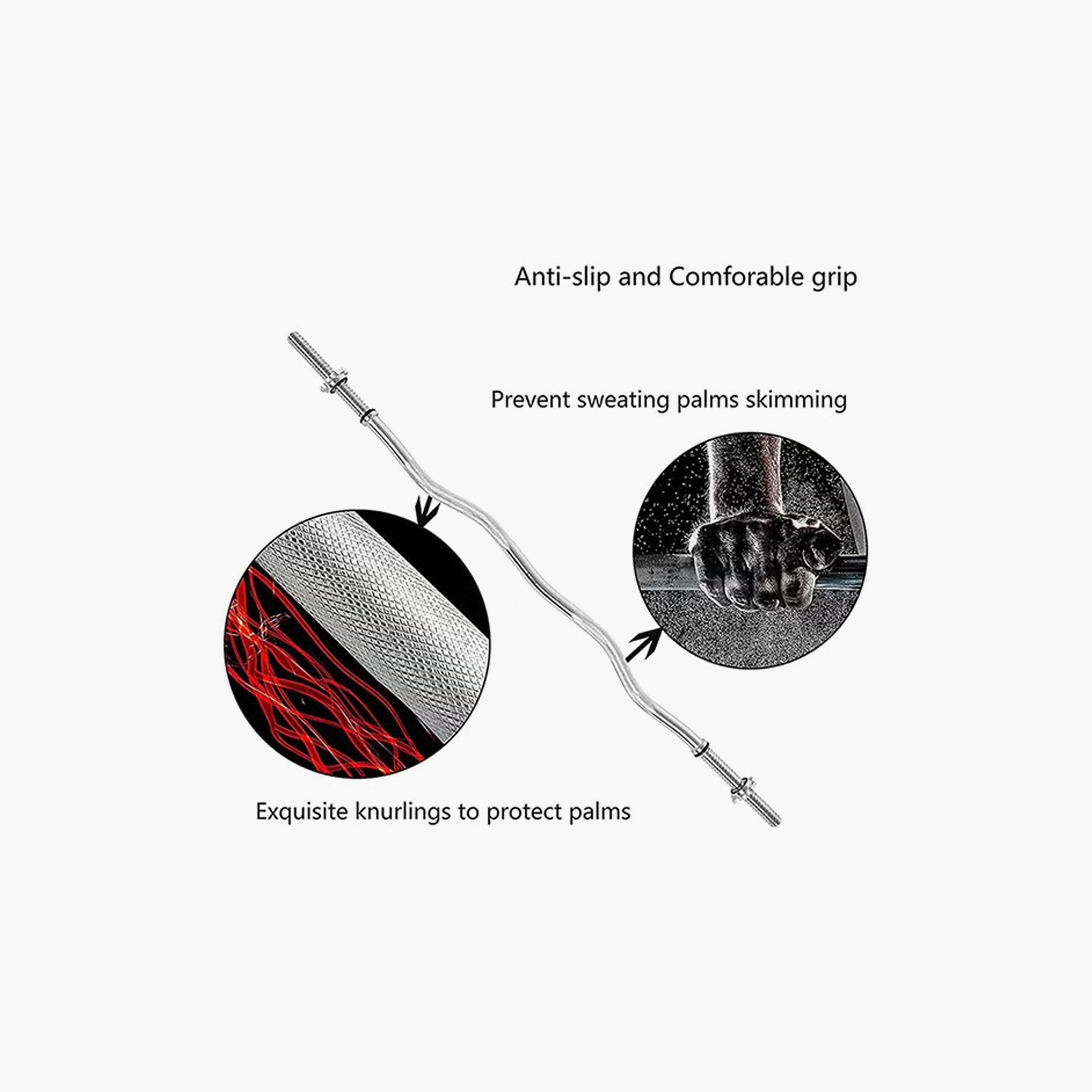 Iron Winding Weight Lifting Bar | N12520009A-sports-gear-gym-image-3