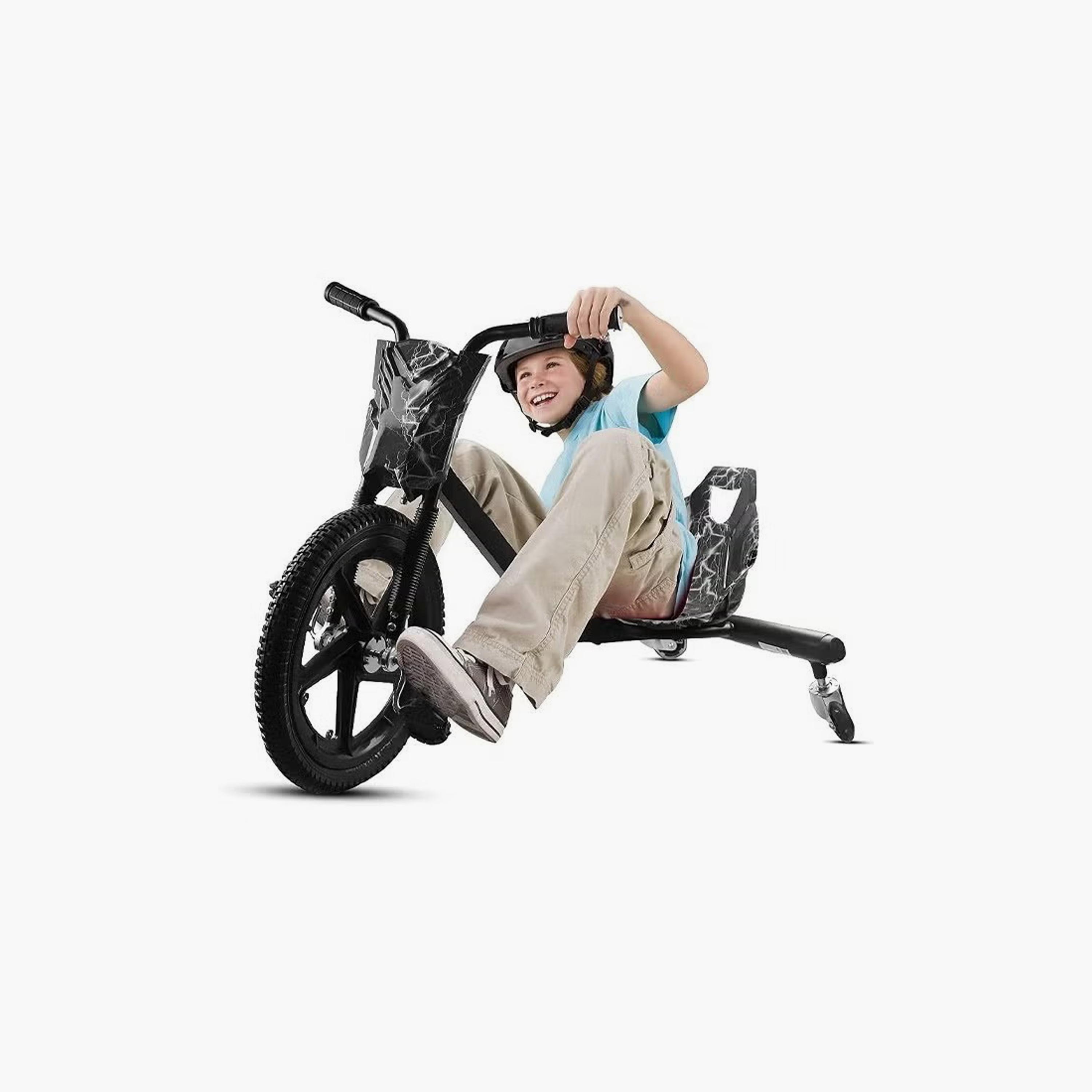 360 Degree Pedal Drift Scooter Ride-On Toy for Children with 3 Wheels Blue-sports-gear-scooters-image-3