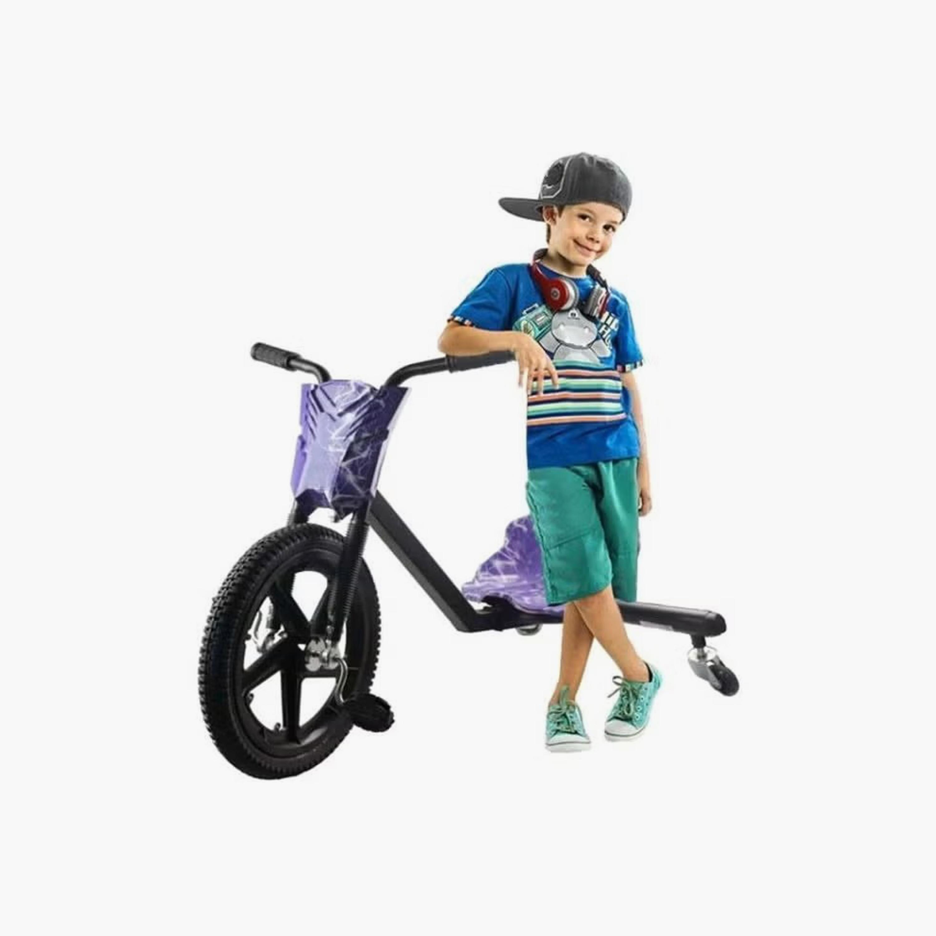 360 Degree Pedal Drift Scooter Ride-On Toy for Children with 3 Wheels Blue-sports-gear-scooters-image-5