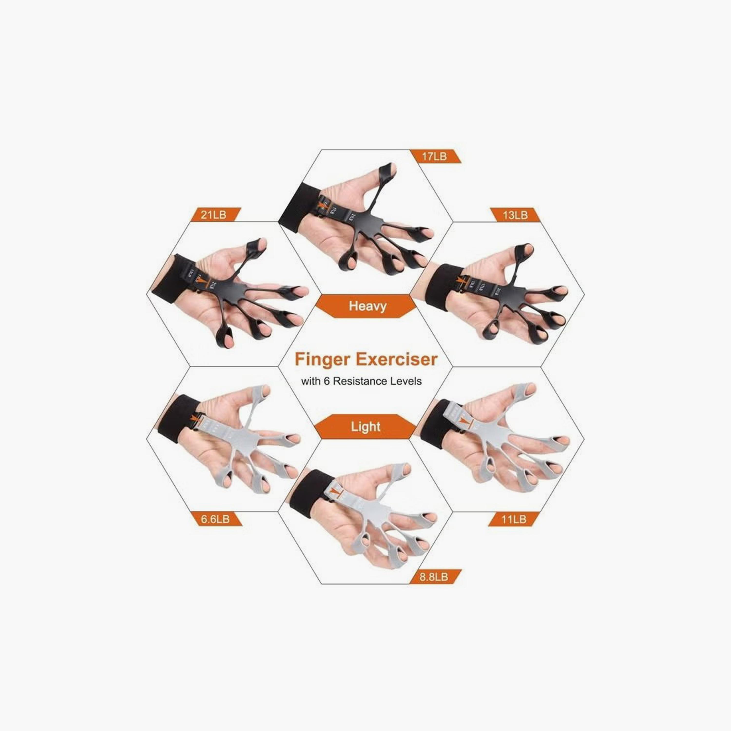 Finger Exerciser and Adjustable Hand Grip Strengthener | Z9D5D90F72517AD6295FFZ-1-sports-gear-gym-image-5