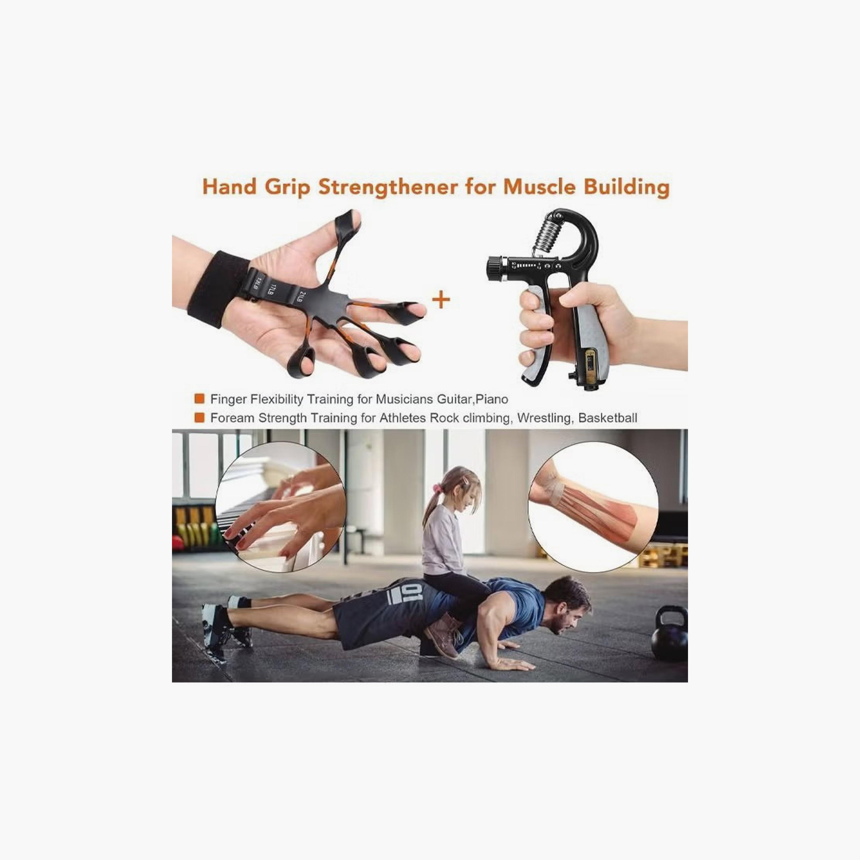 Finger Exerciser and Adjustable Hand Grip Strengthener | Z9D5D90F72517AD6295FFZ-1-sports-gear-gym-image-6