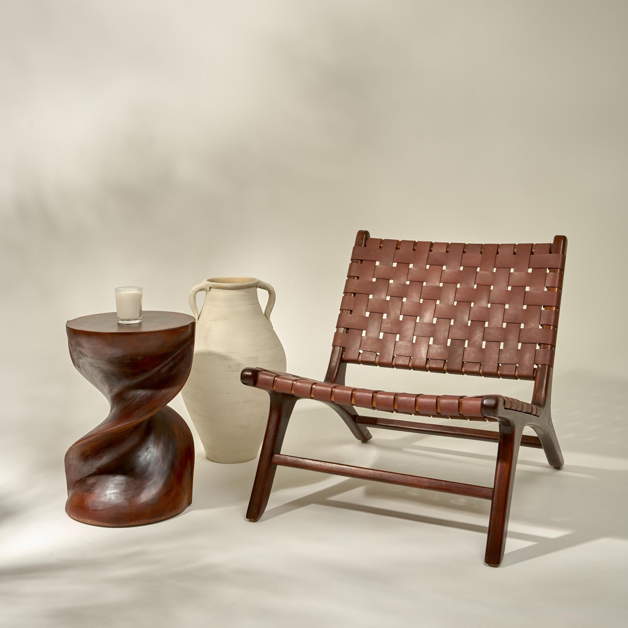Shop SOL III Kulit Leather Lounge Chair | Homecentre UAE