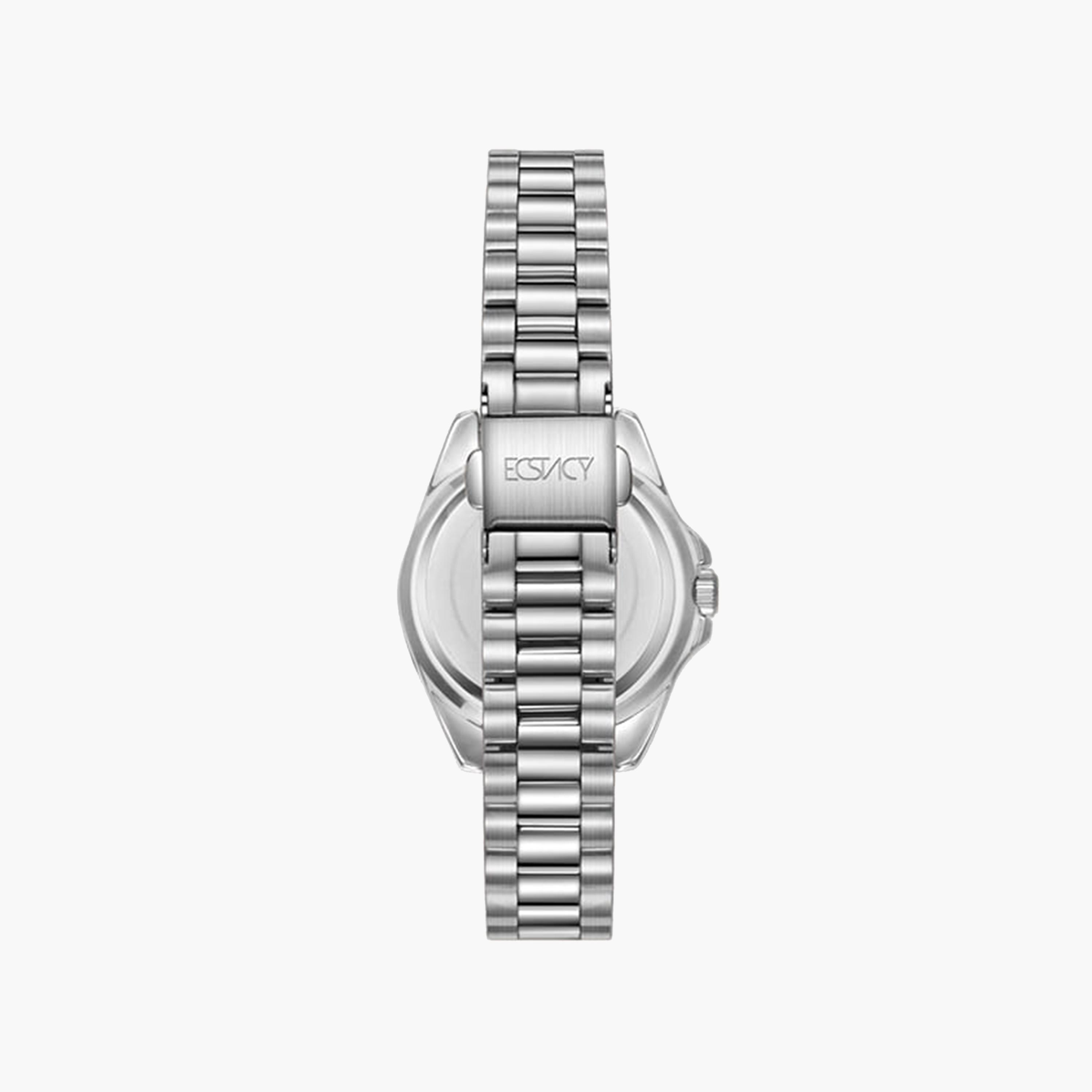 اكتاسي-  ساعة نسائية 32 مم تناظرية سوار فضي من ستانلس ستيل | E24504-SBSMG-women-watchesandjewellery-watches-image-3