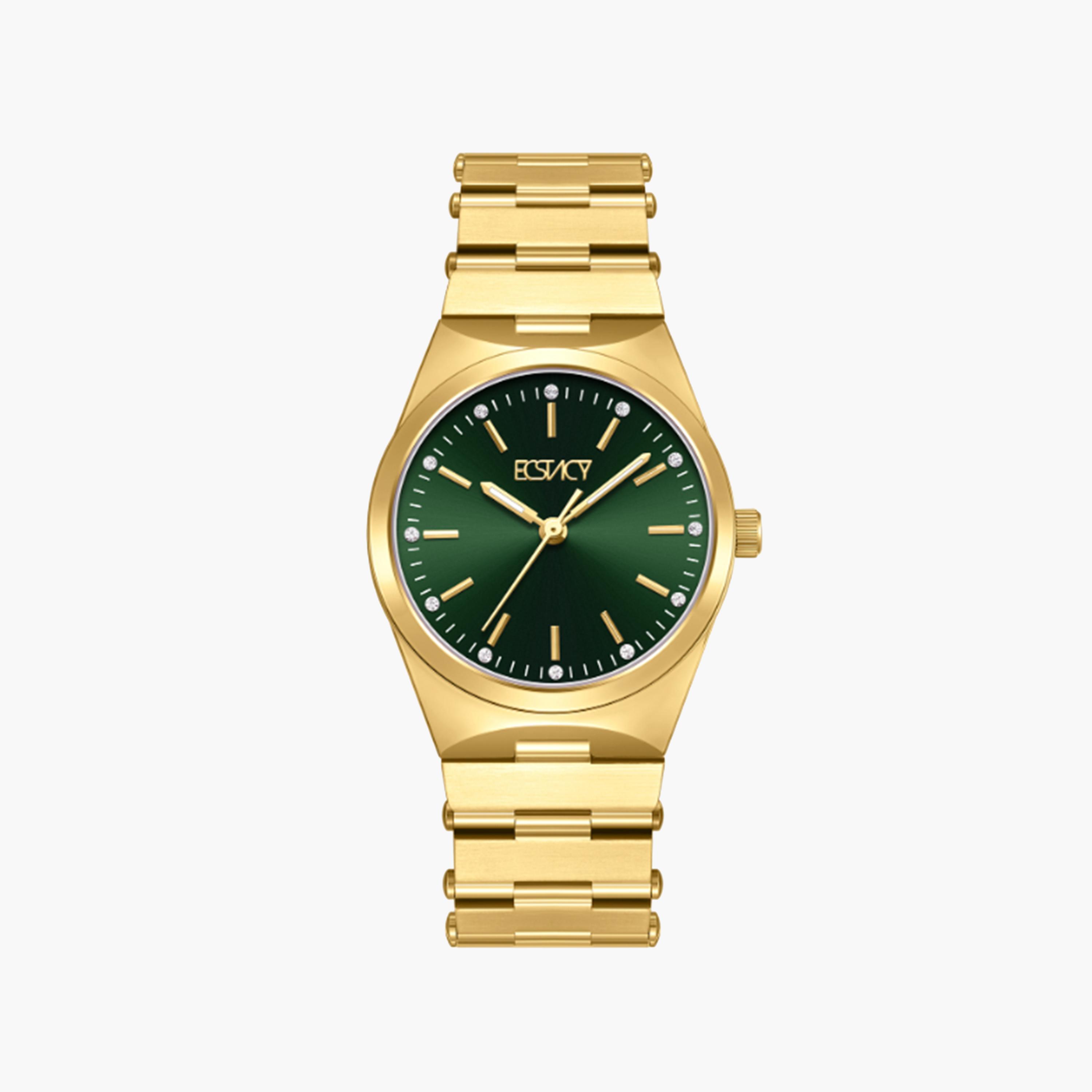 اكتاسي-  ساعة نسائية 30 مم تناظرية سوار ذهبي من ستانلس ستيل | E24501-GBGH-women-watchesandjewellery-watches-image-1