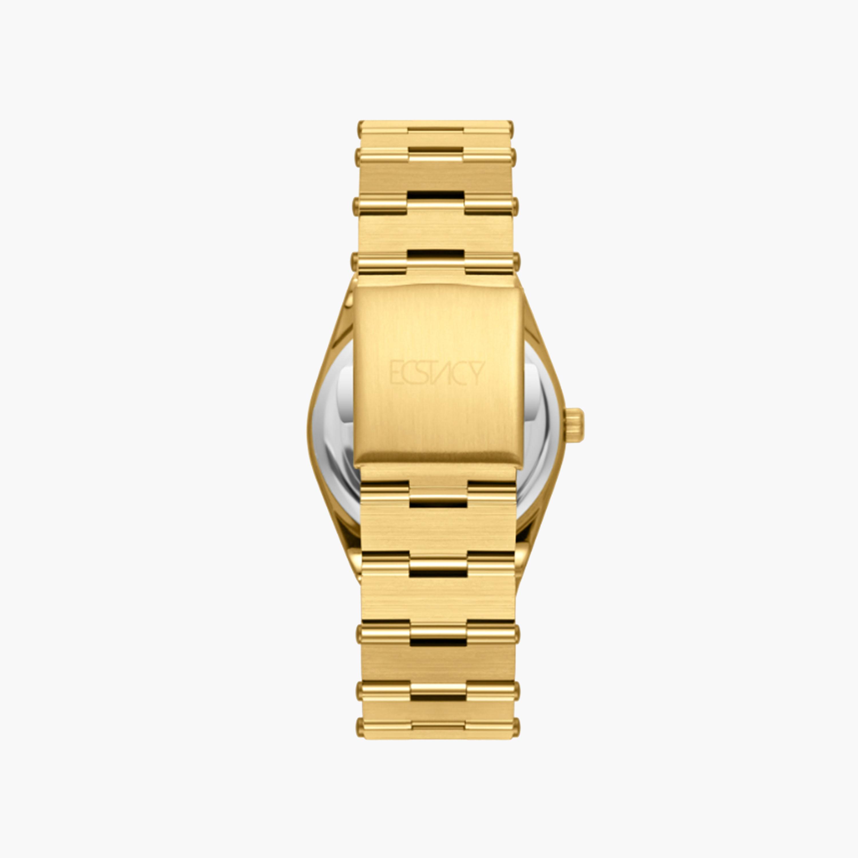 اكتاسي-  ساعة نسائية 30 مم تناظرية سوار ذهبي من ستانلس ستيل | E24501-GBGH-women-watchesandjewellery-watches-image-3