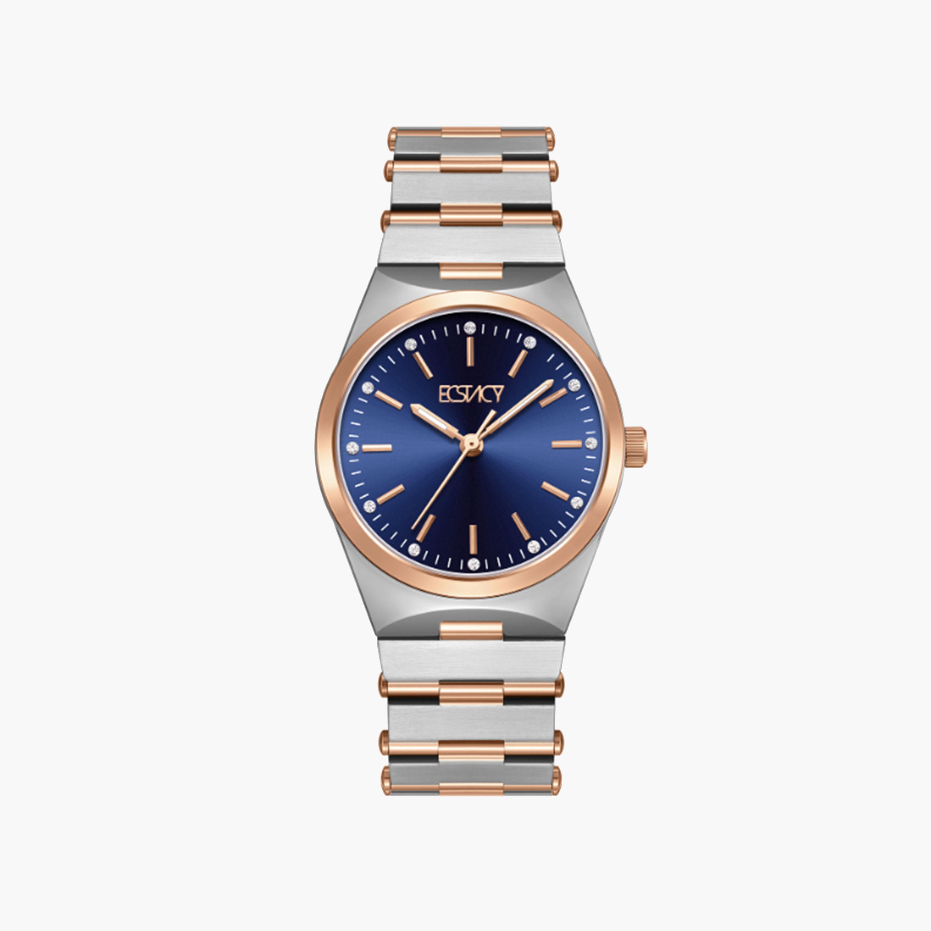 Ecstacy Women's 30 MM Dual Tone Strap Analog Stainless Steel Watch | E24501-KBKN-women-watchesandjewellery-watches-image-1