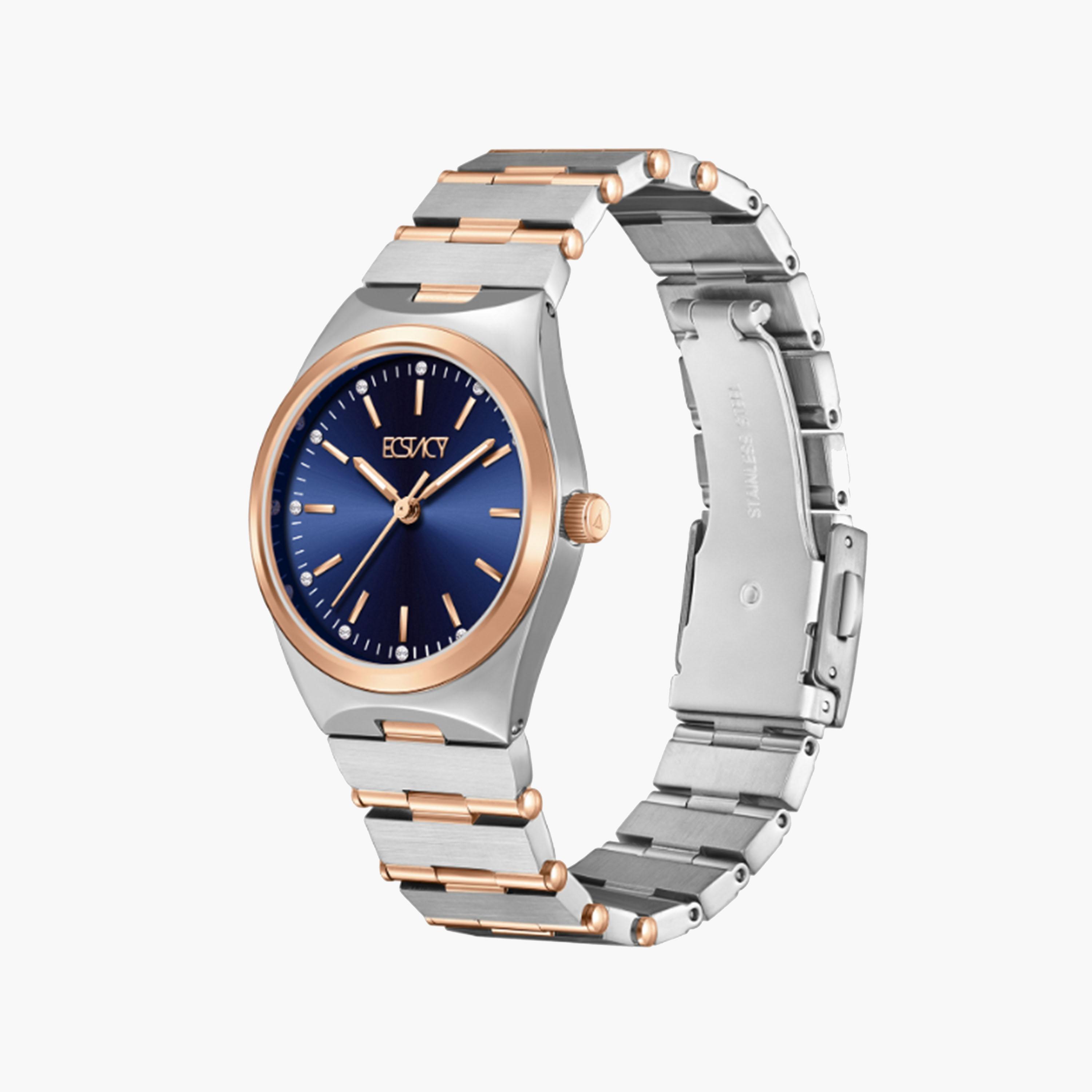 Ecstacy Women's 30 MM Dual Tone Strap Analog Stainless Steel Watch | E24501-KBKN-women-watchesandjewellery-watches-image-2