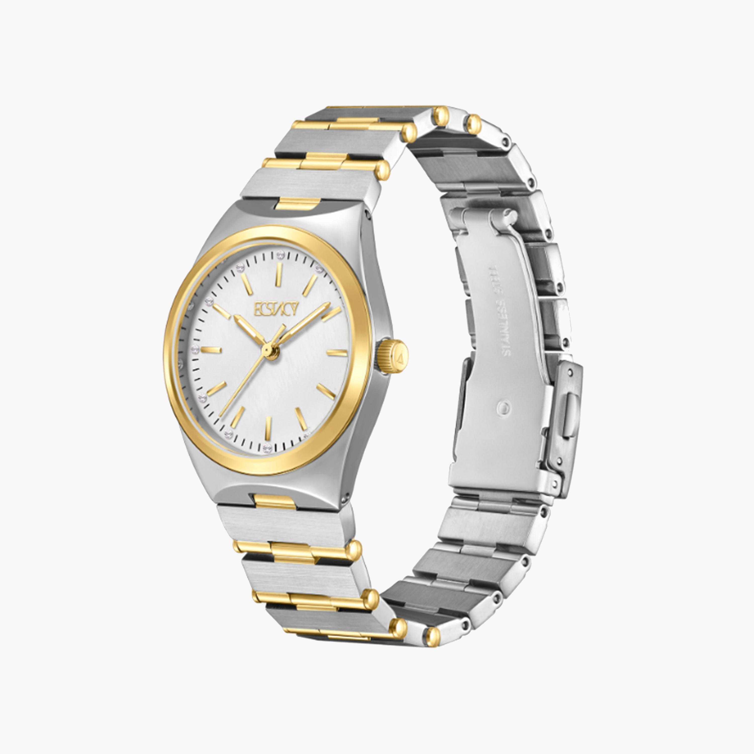 اكتاسي-  ساعة نسائية 30 مم تناظرية سوار متعدد الألوان من ستانلس ستيل | E24501-TBTM-women-watchesandjewellery-watches-image-2