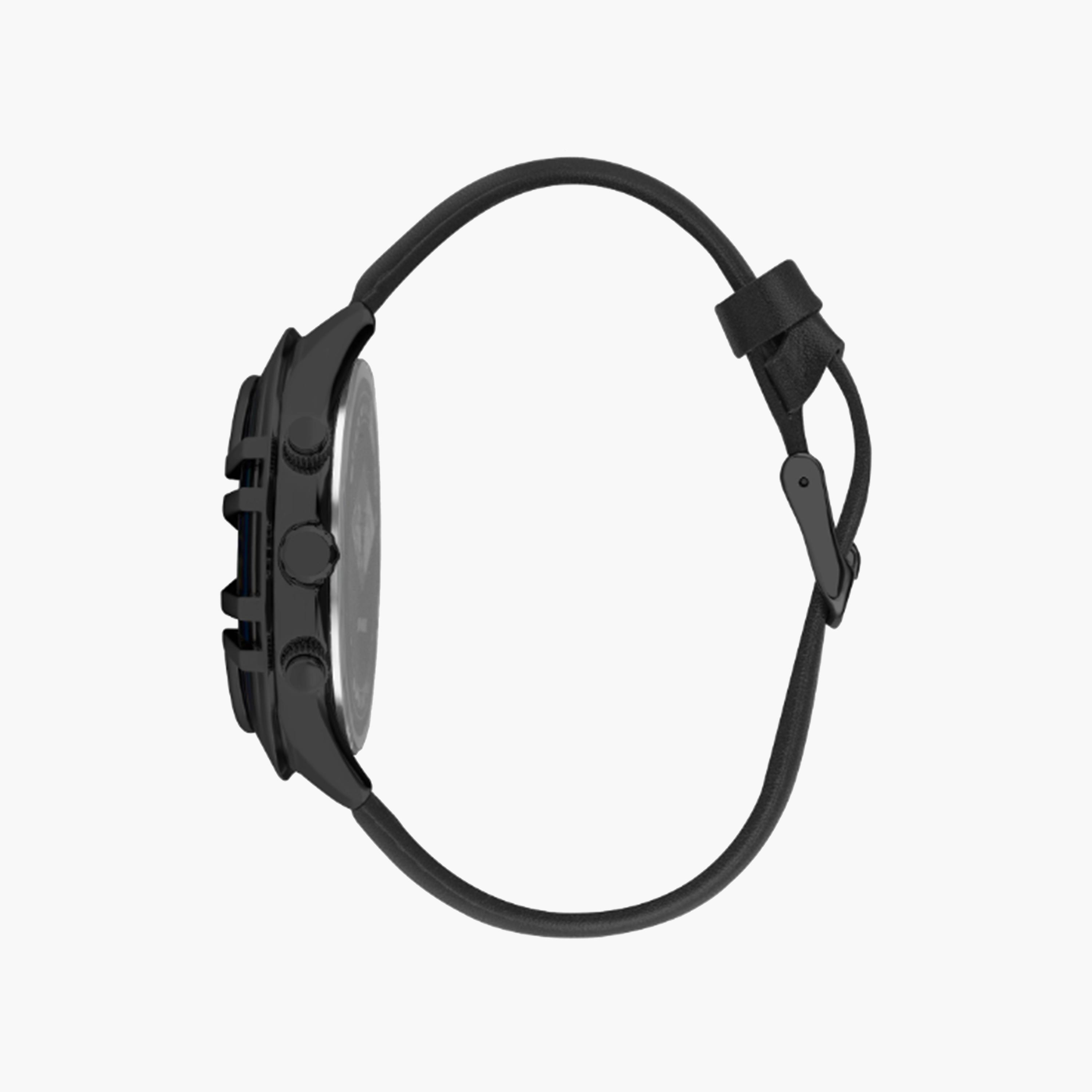 Lee Cooper Men's 48 MM Black Strap Chronograph Leather Watch | LC07468.651-men-watchesandjewellery-watches-image-2