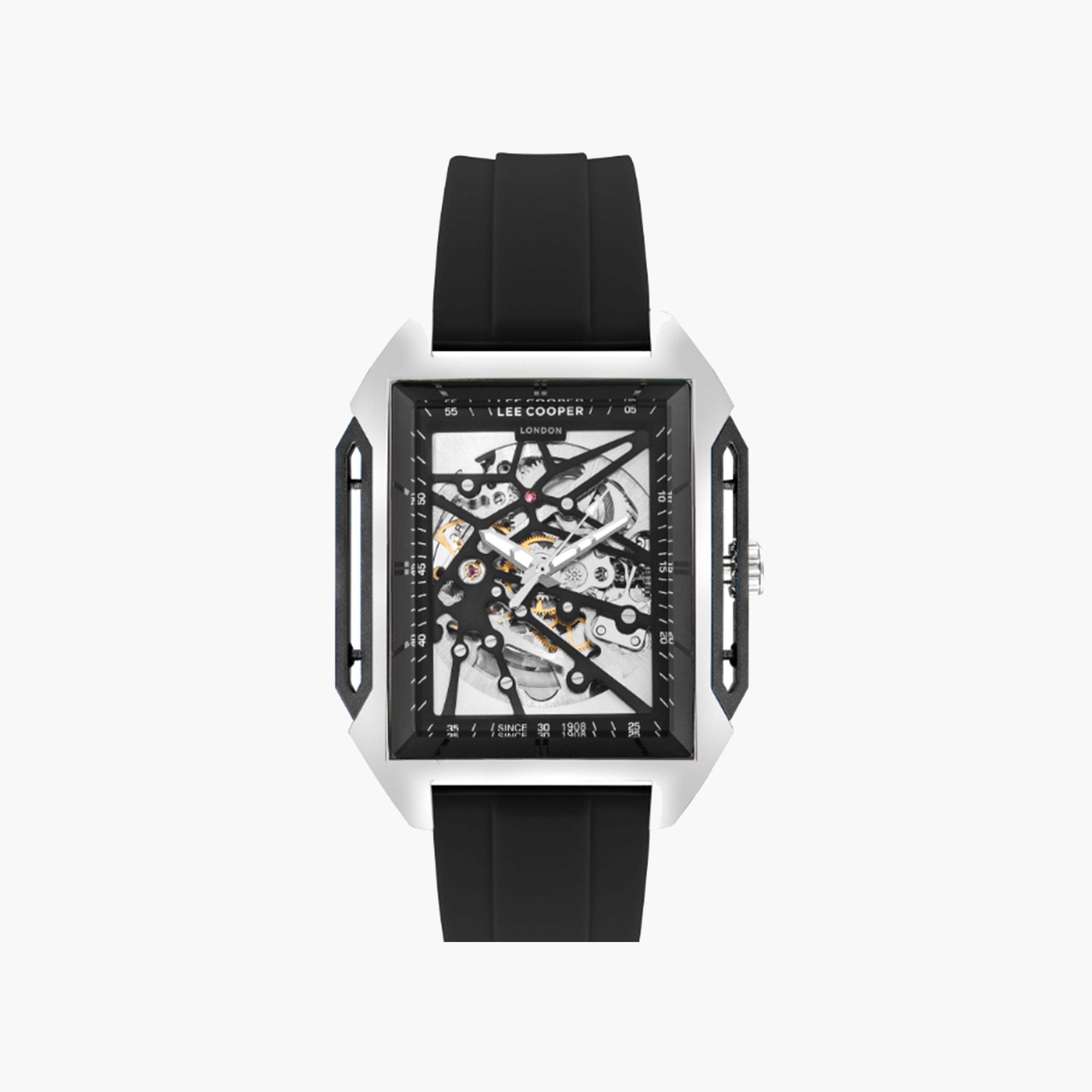 لي كوبر-  ساعة رجالية سيليكون أوتوماتيكية   39 مم سوار أسود | LC07900.351-men-watchesandjewellery-watches-image-1