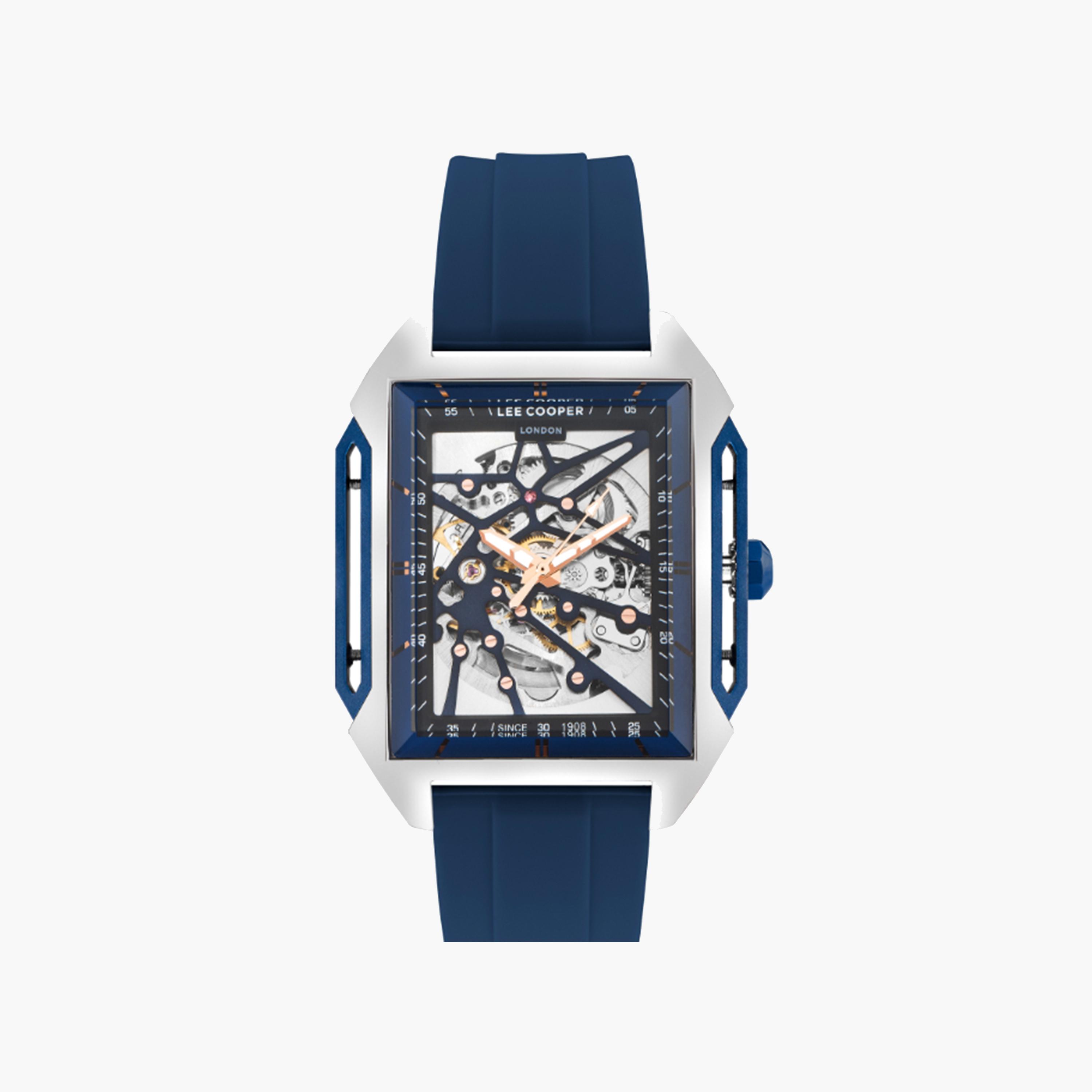لي كوبر-  ساعة رجالية سيليكون أوتوماتيكية   39 مم سوار أزرق   | LC07900.359-men-watchesandjewellery-watches-image-1
