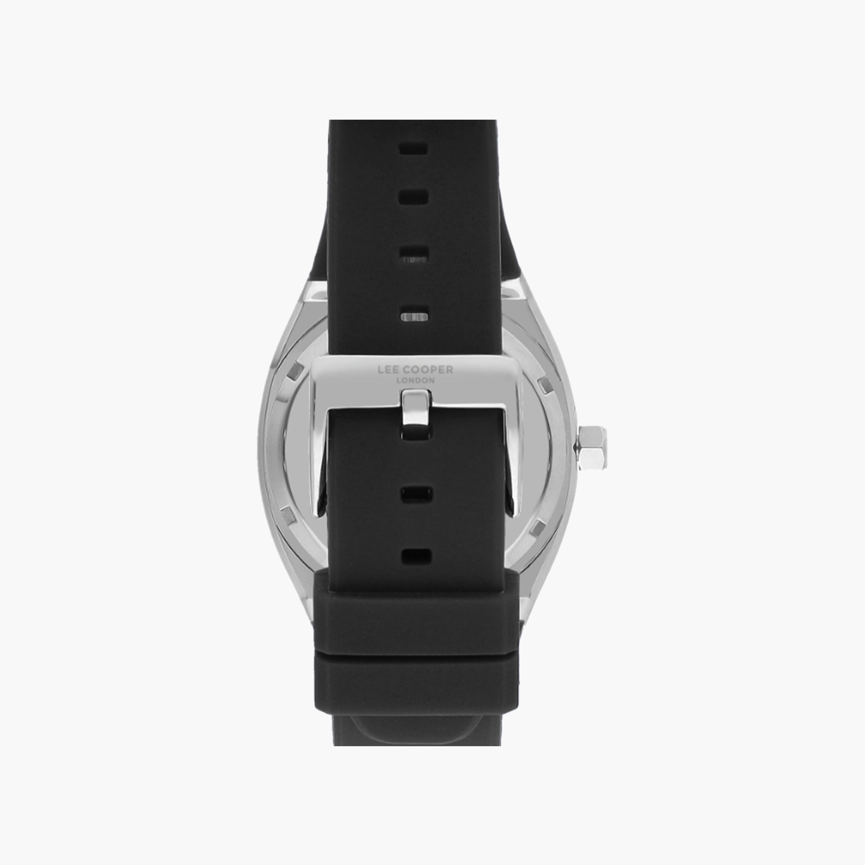Lee Cooper Men's 42 MM Black Strap Automatic Silicone Watch | LC07902.351-men-watchesandjewellery-watches-image-3