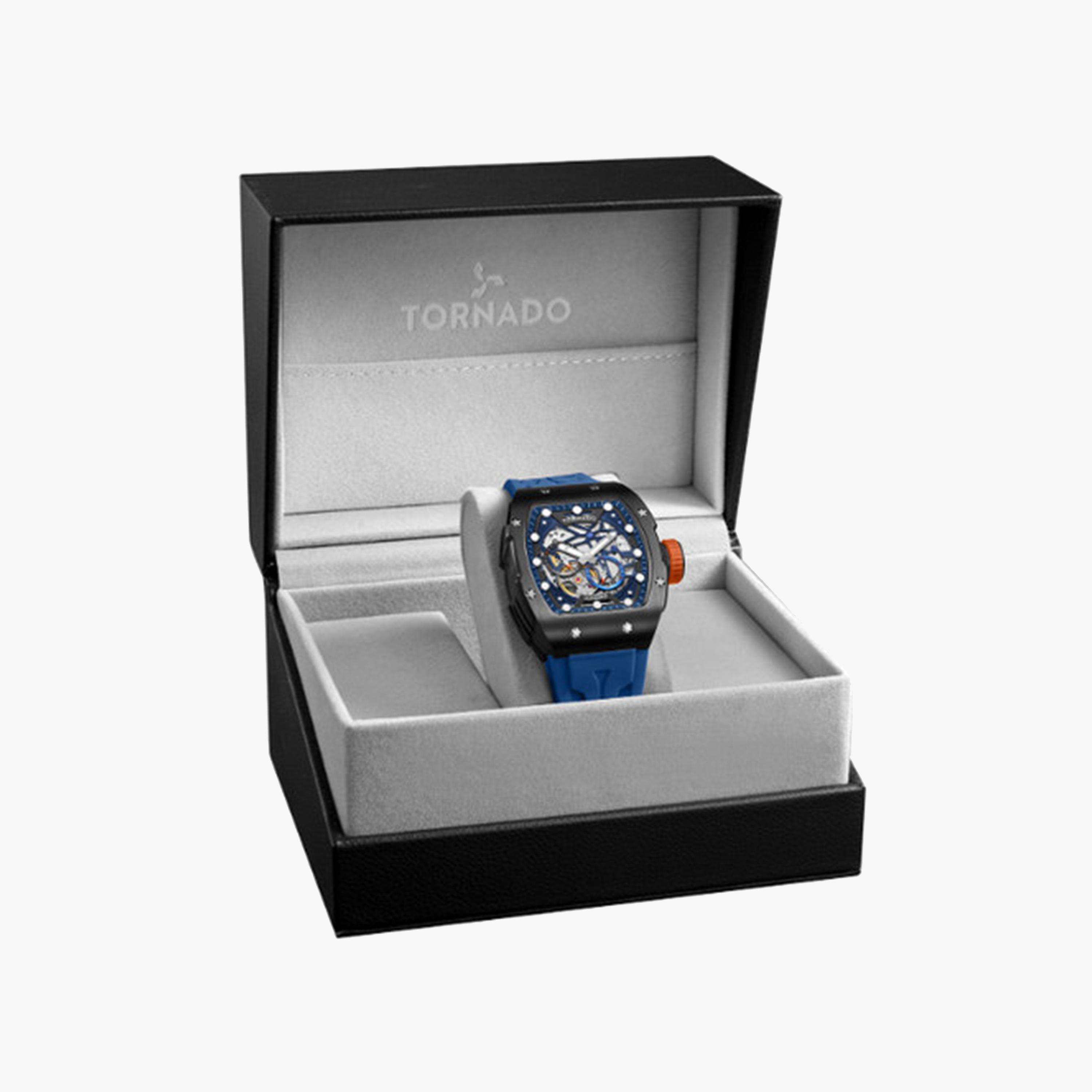 Tornado Men's 49 MM Blue Strap Automatic Silicone Watch | T24302-XSNN-men-watchesandjewellery-watches-image-4