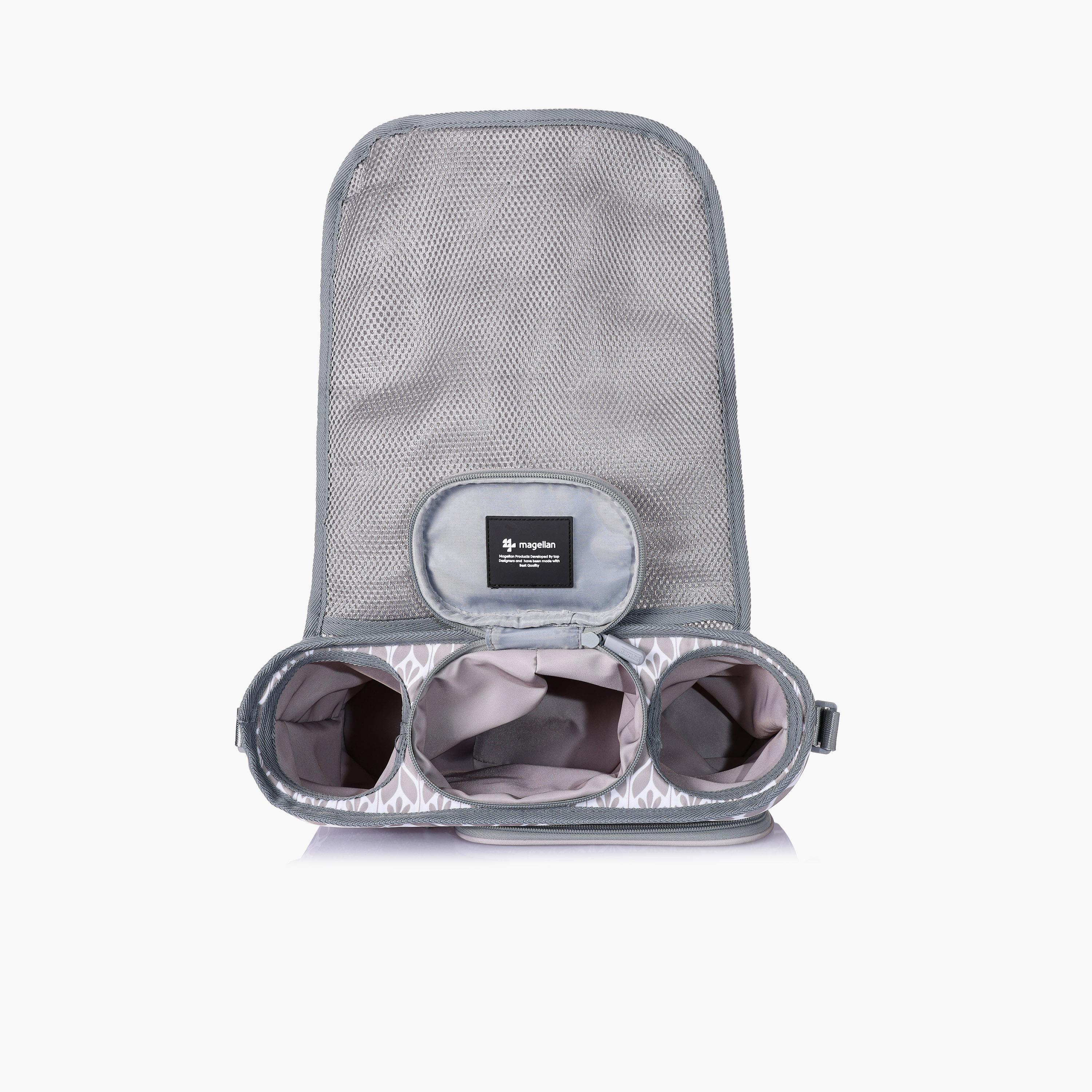 Magellan Printed Diaper Bag with Zipper and Detachable Strap | 199MA202/2P-baby-diapering-diaperbags-image-9