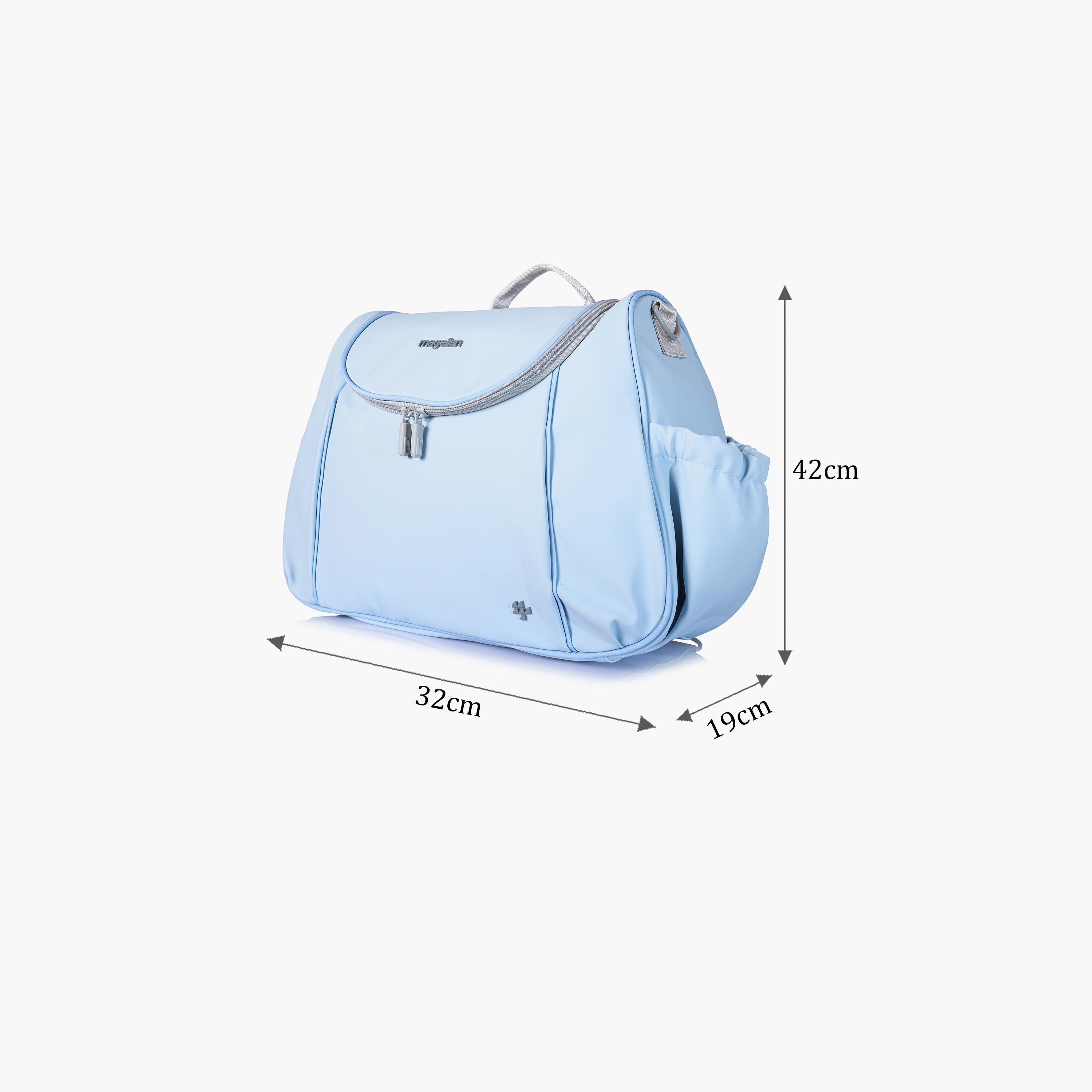 ماجلان-  شنطة حفاضات مطبوعة بمقبض علوي مع سحاب وحزام قابل للفصل | 199MA202/2P-baby-diapering-diaperbags-image-2