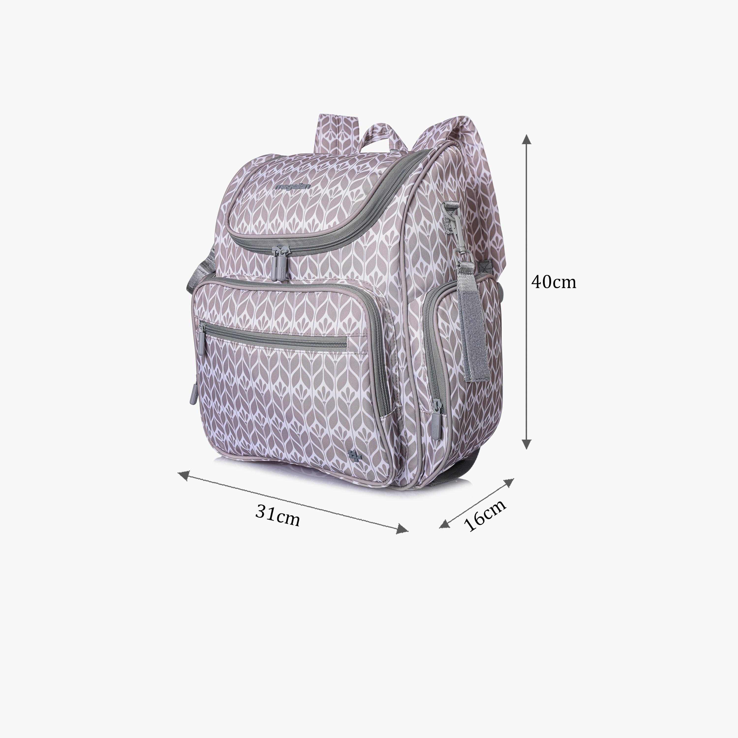 Magellan Printed Diaper Bag with Zipper and Adjustable Strap | 199MA203/3P-baby-diapering-diaperbags-image-2