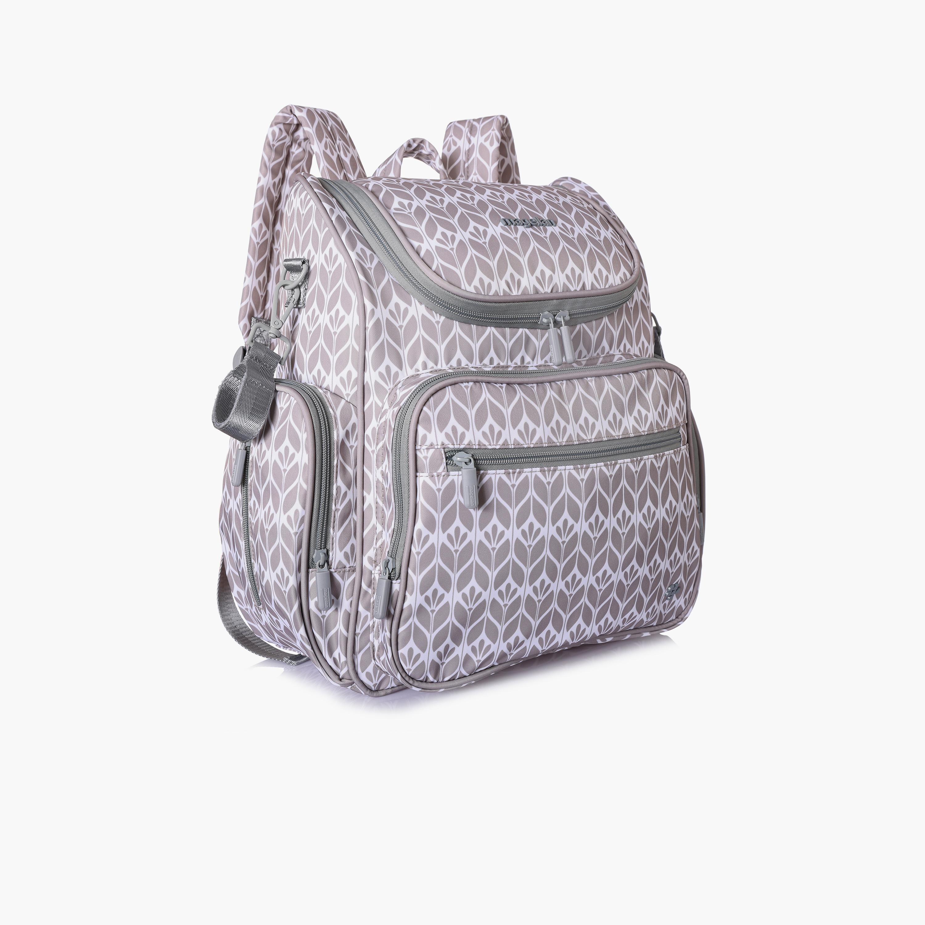 Magellan Printed Diaper Bag with Zipper and Adjustable Strap | 199MA203/3P-baby-diapering-diaperbags-image-4
