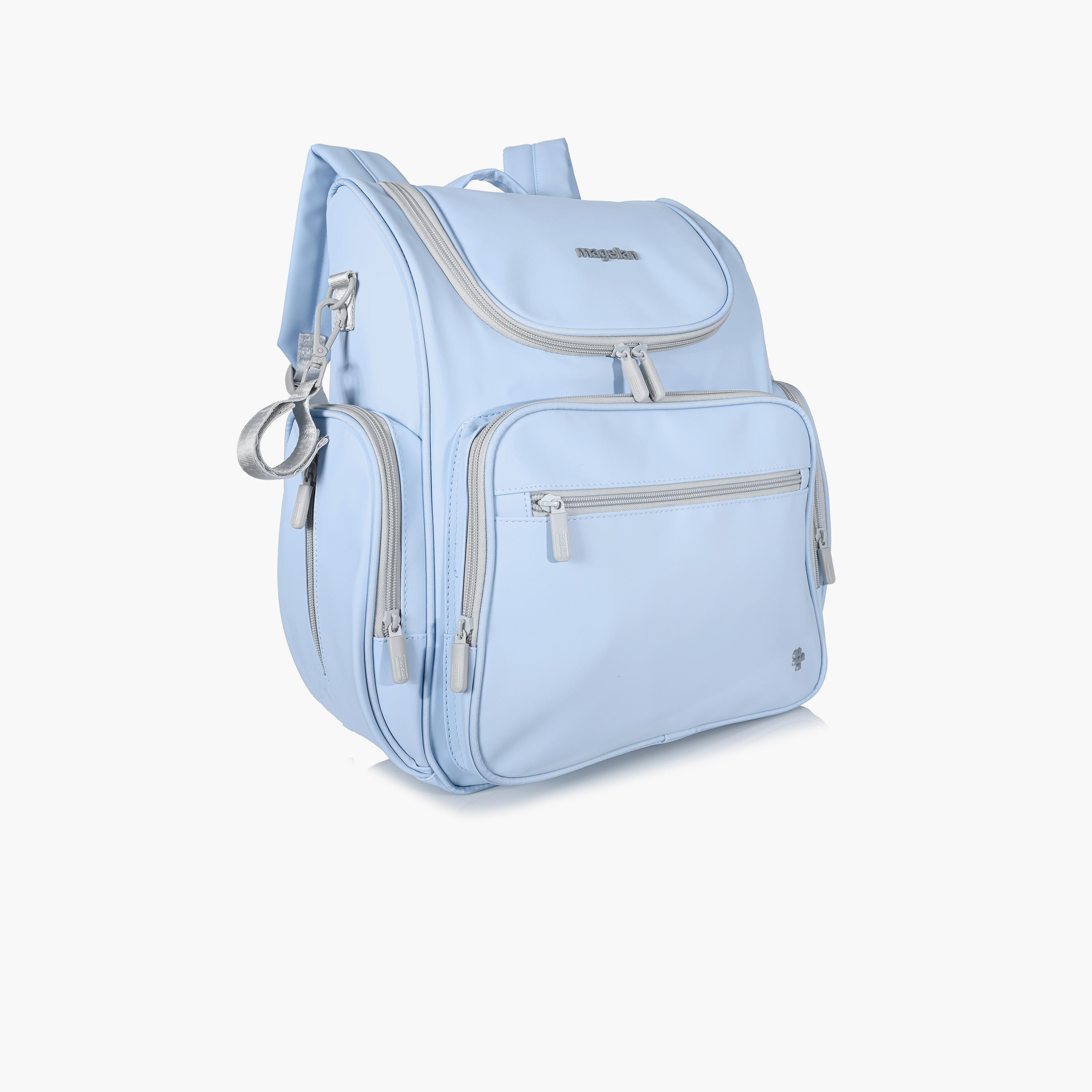 ماجلان-  شنطة حفاضات مطبوعة بمقبض علوي مع سحاب وحزام قابل للتعديل | 199MA203/3P-baby-diapering-diaperbags-image-4