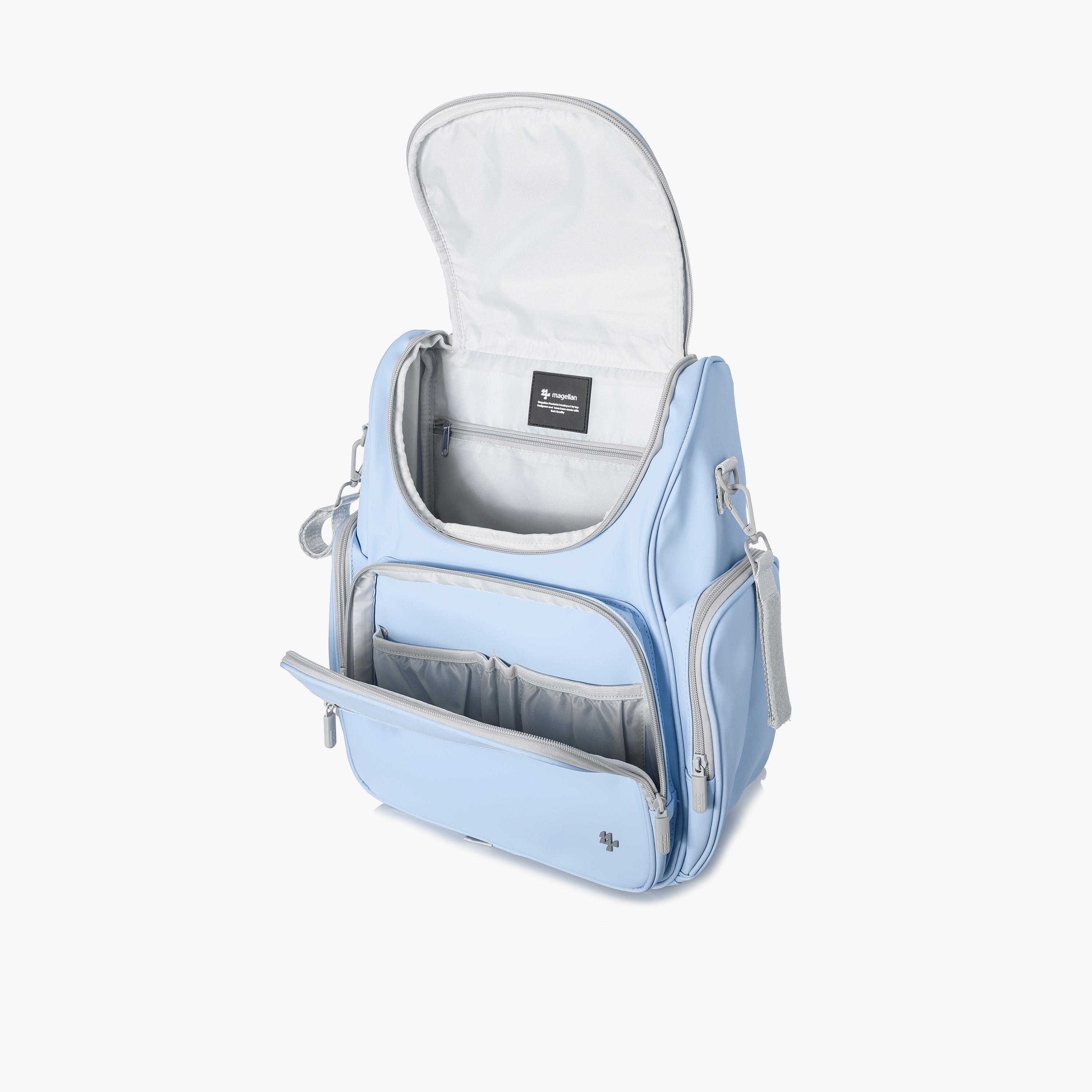 ماجلان-  شنطة حفاضات مطبوعة بمقبض علوي مع سحاب وحزام قابل للتعديل | 199MA203/3P-baby-diapering-diaperbags-image-6