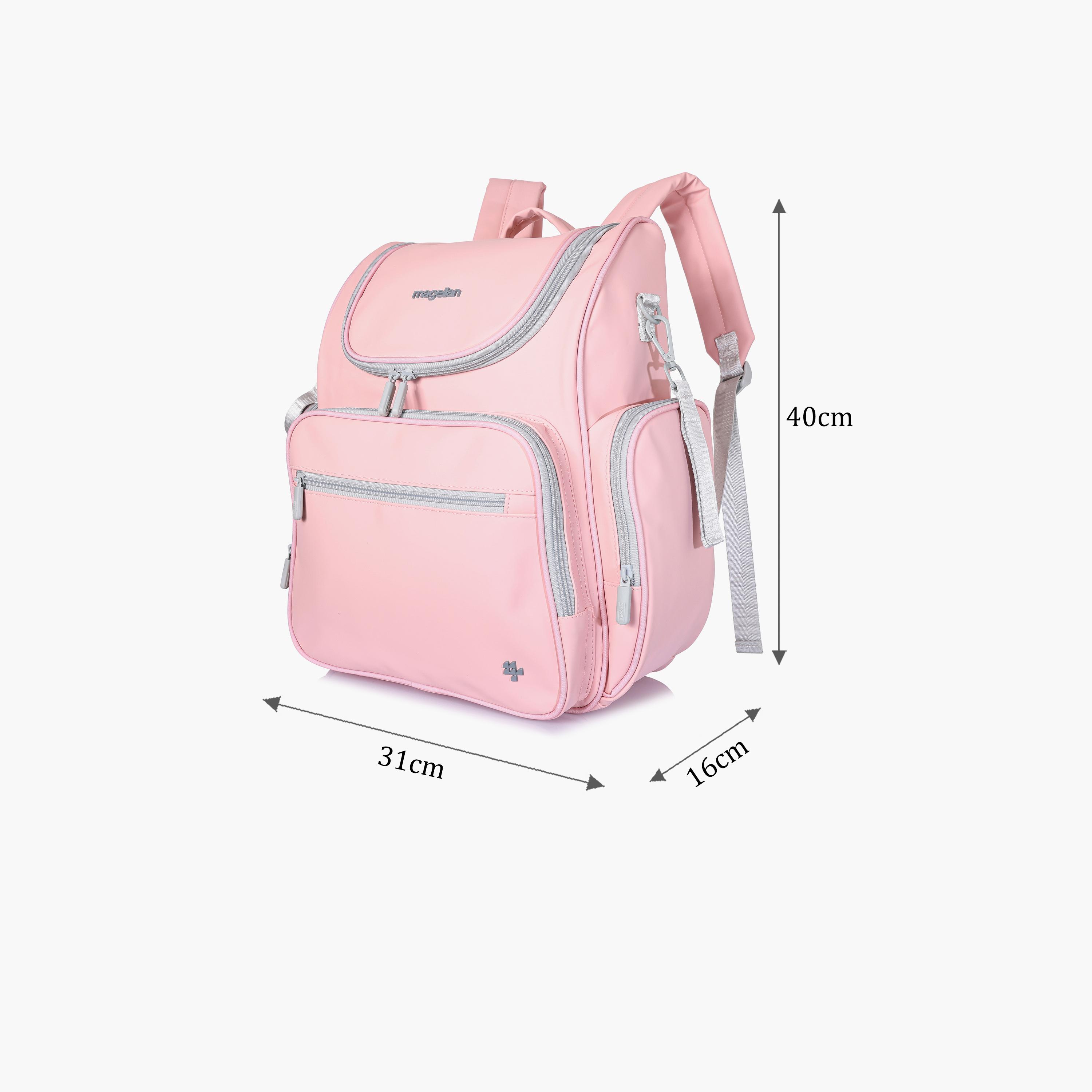 ماجلان-  شنطة حفاضات مطبوعة بمقبض علوي مع سحاب وحزام قابل للتعديل | 199MA203/3P-baby-diapering-diaperbags-image-2