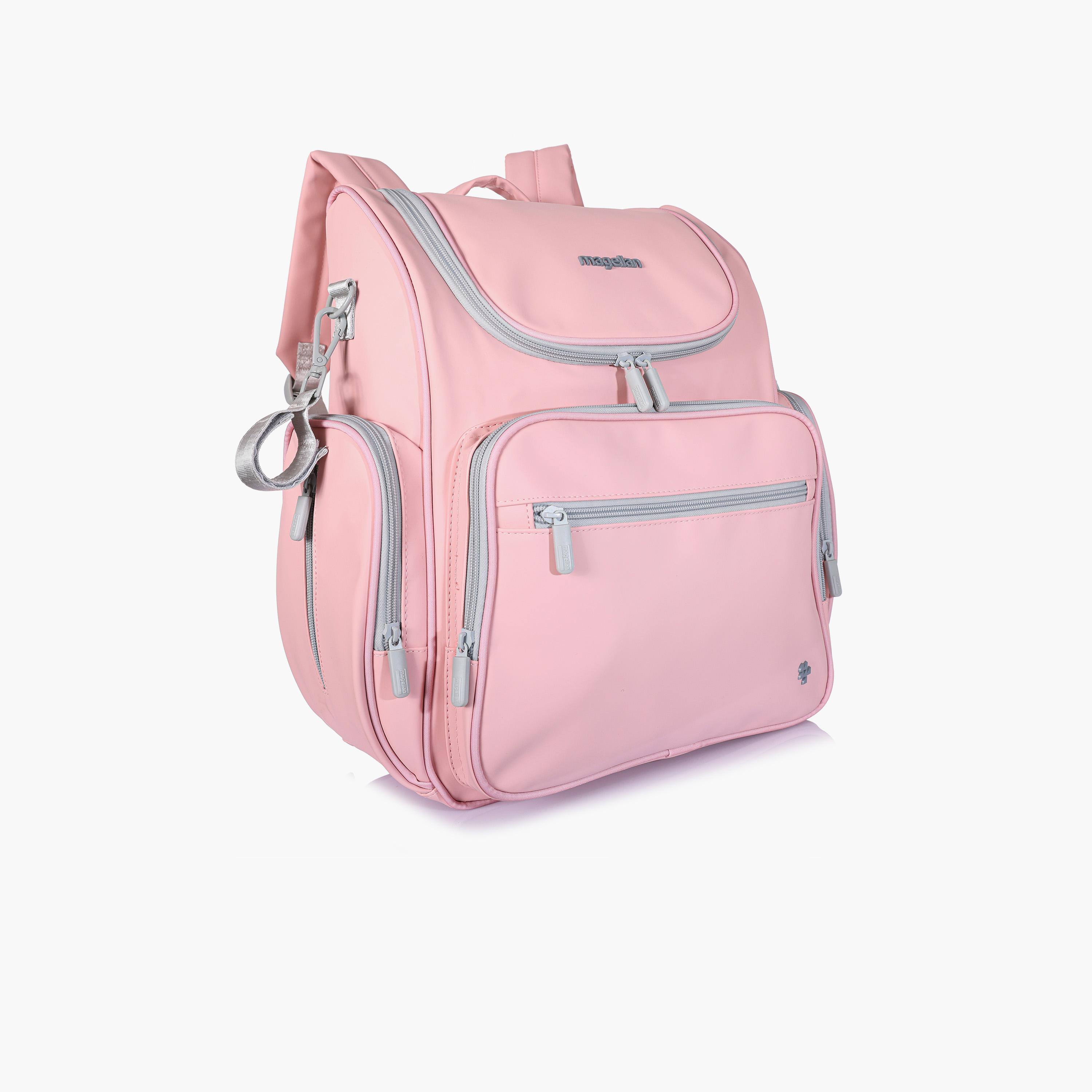ماجلان-  شنطة حفاضات مطبوعة بمقبض علوي مع سحاب وحزام قابل للتعديل | 199MA203/3P-baby-diapering-diaperbags-image-4