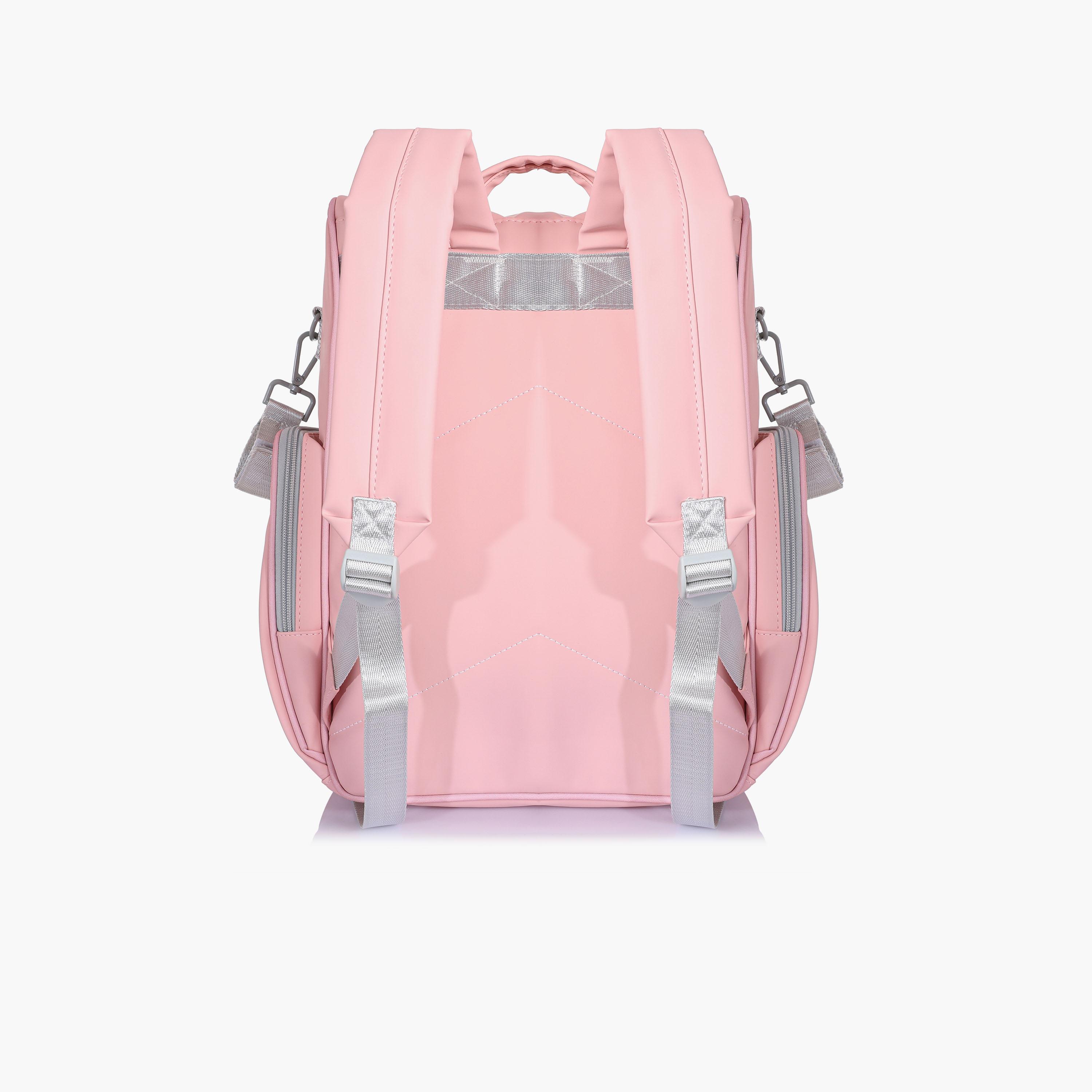 ماجلان-  شنطة حفاضات مطبوعة بمقبض علوي مع سحاب وحزام قابل للتعديل | 199MA203/3P-baby-diapering-diaperbags-image-5
