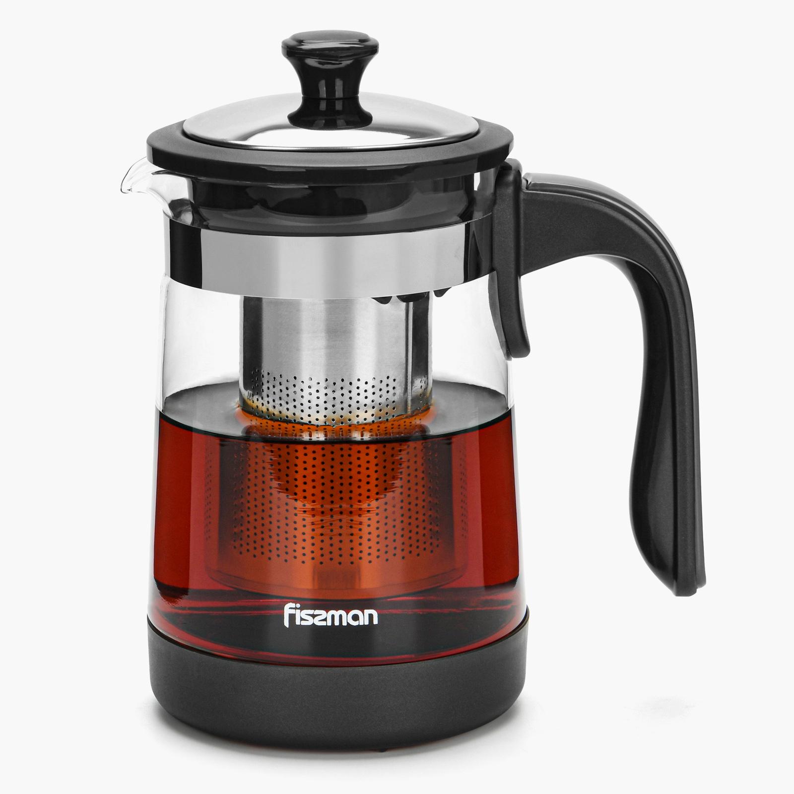 إبريق شاي زجاج البوروسيليكات مع فلتر من فيسمان - 950 مل-household-dining-teaandcoffee-vacuumflaskscoffeeandteapots-image-1