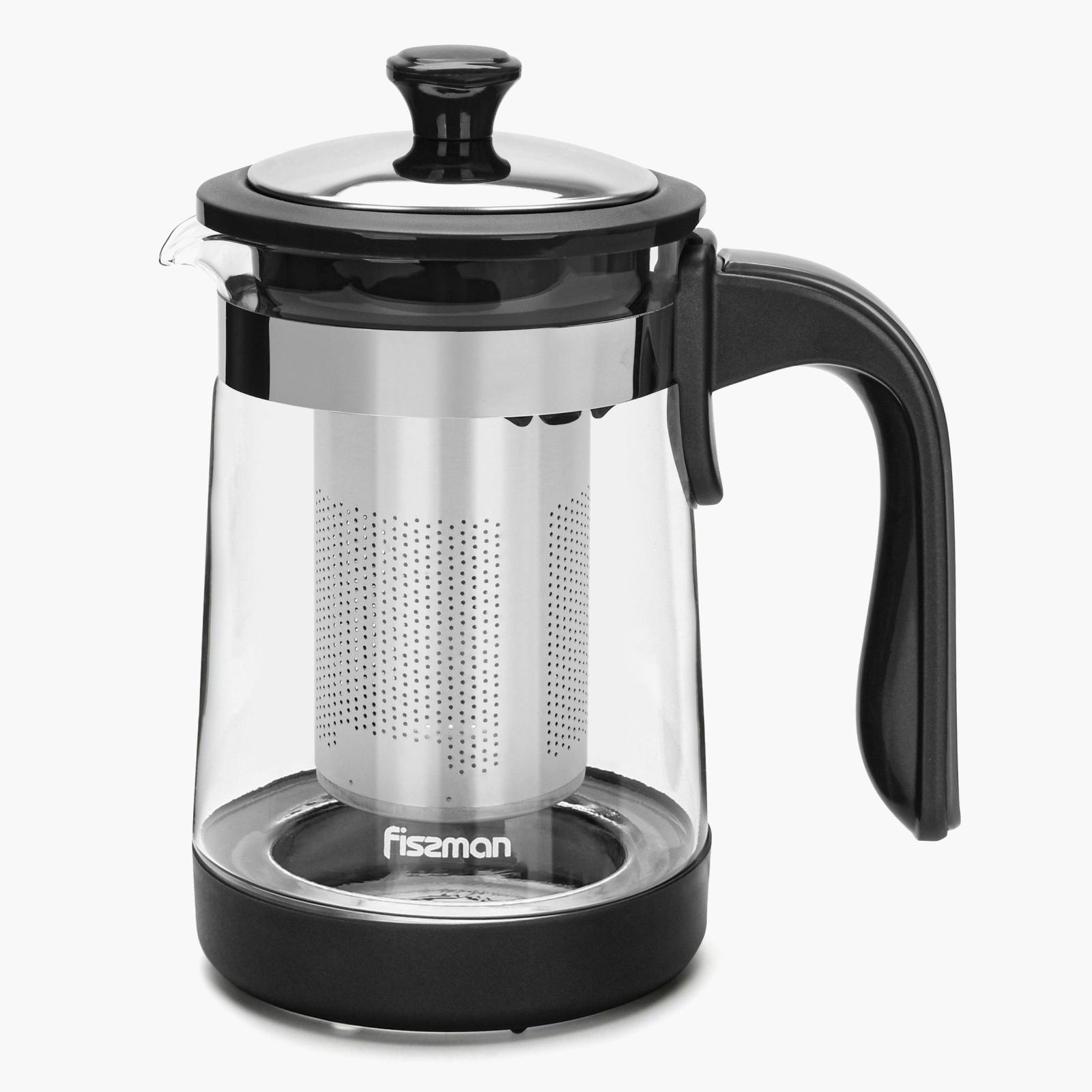 إبريق شاي زجاج البوروسيليكات مع فلتر من فيسمان - 950 مل-household-dining-teaandcoffee-vacuumflaskscoffeeandteapots-image-2