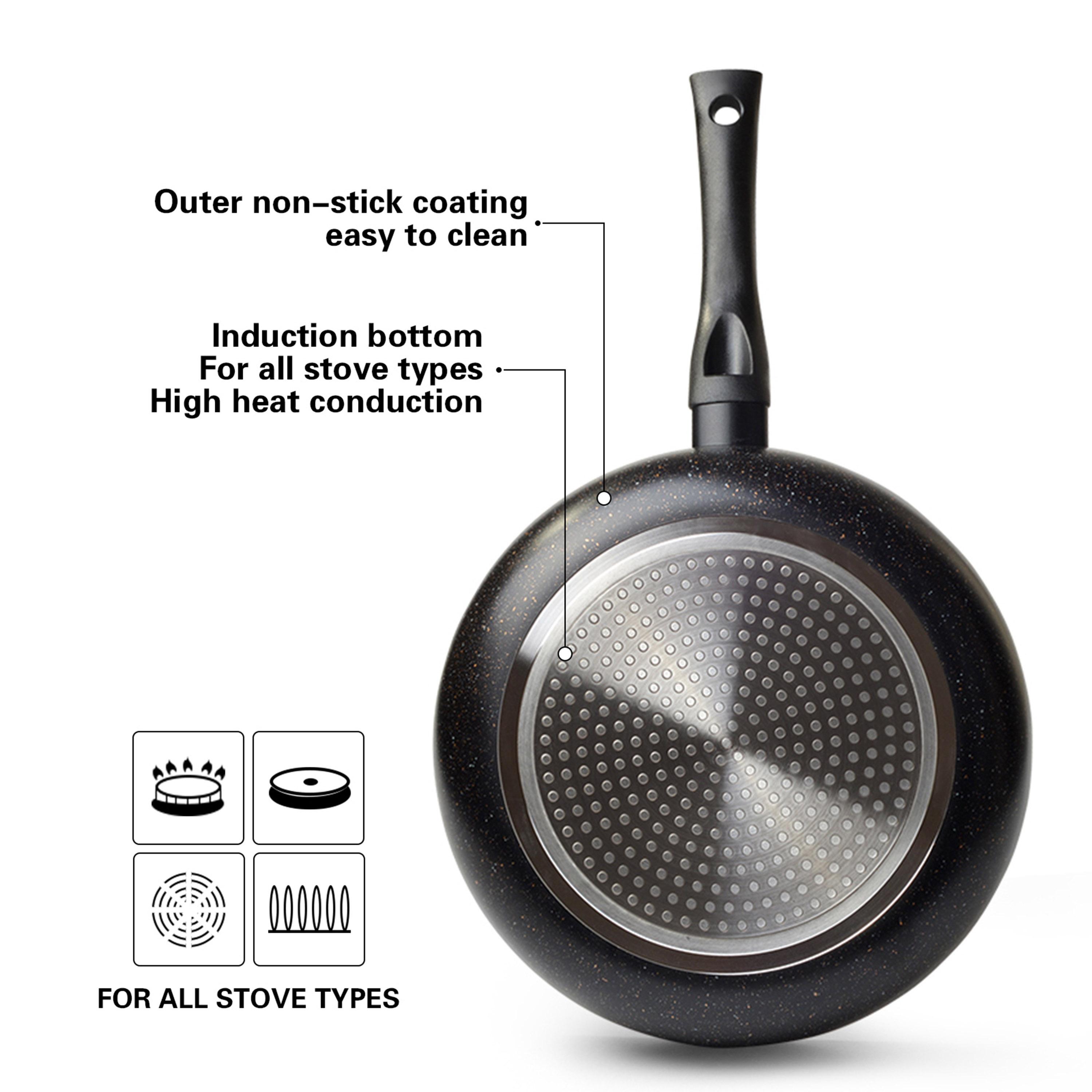 مقلاة ألومنيوم بطلاء تاتش ستون وقاعدة حث برومو من فيسمان - 24 سم-household-kitchen-cookware-potsandpans-image-3