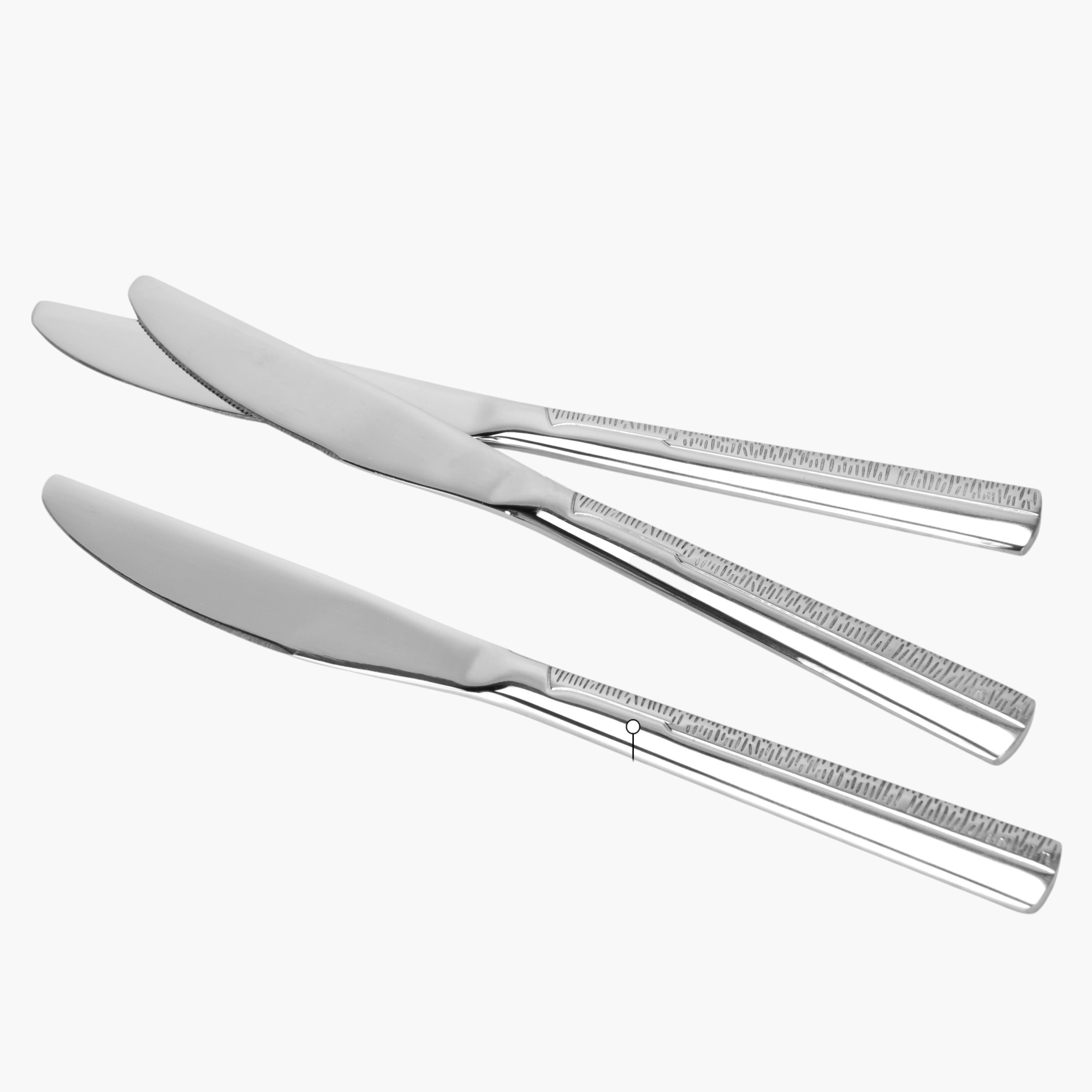 Flor 3-Piece Stainless Steel Dinner Knife Set-household-kitchen-kitchentoolsandutensils-knives-image-4