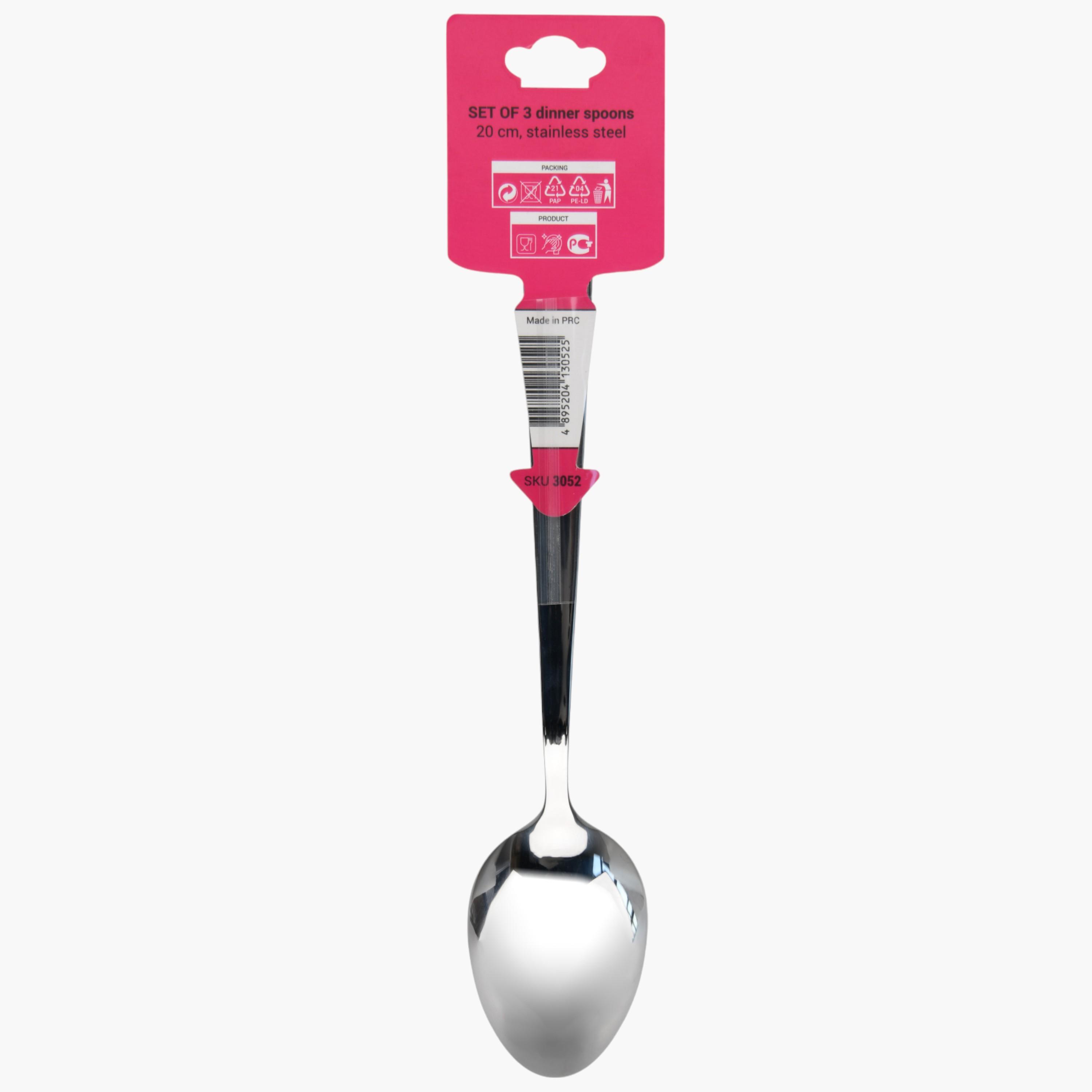 طقم ملاعق عشاء 3 قطع ستانلس ستيل من فيسمان - فلور-household-dining-cutlery-spoonsforksandknives-image-2