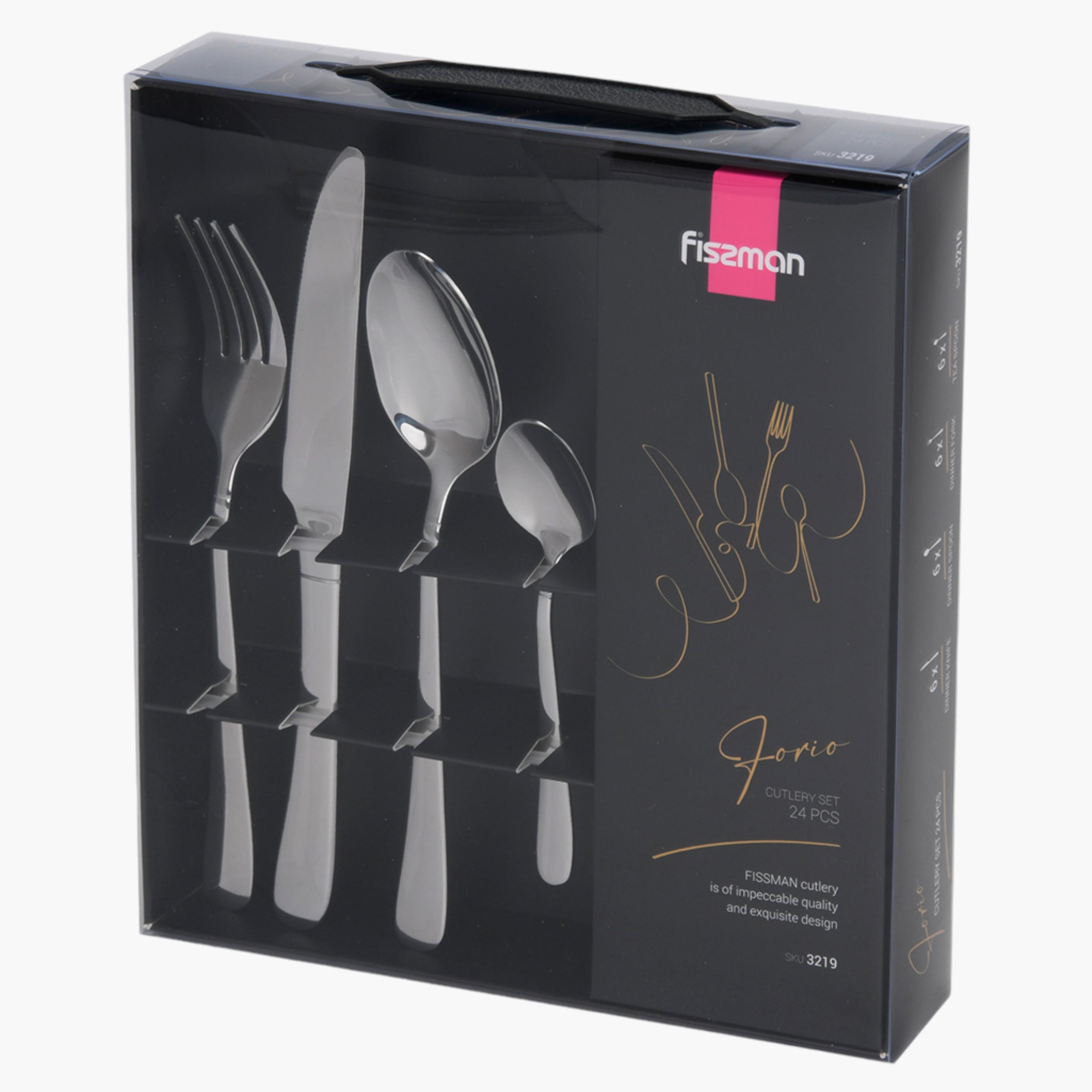 Forio 24-Piece Stainless Steel Cutlery Set-household-dining-cutlery-spoonsforksandknives-image-4